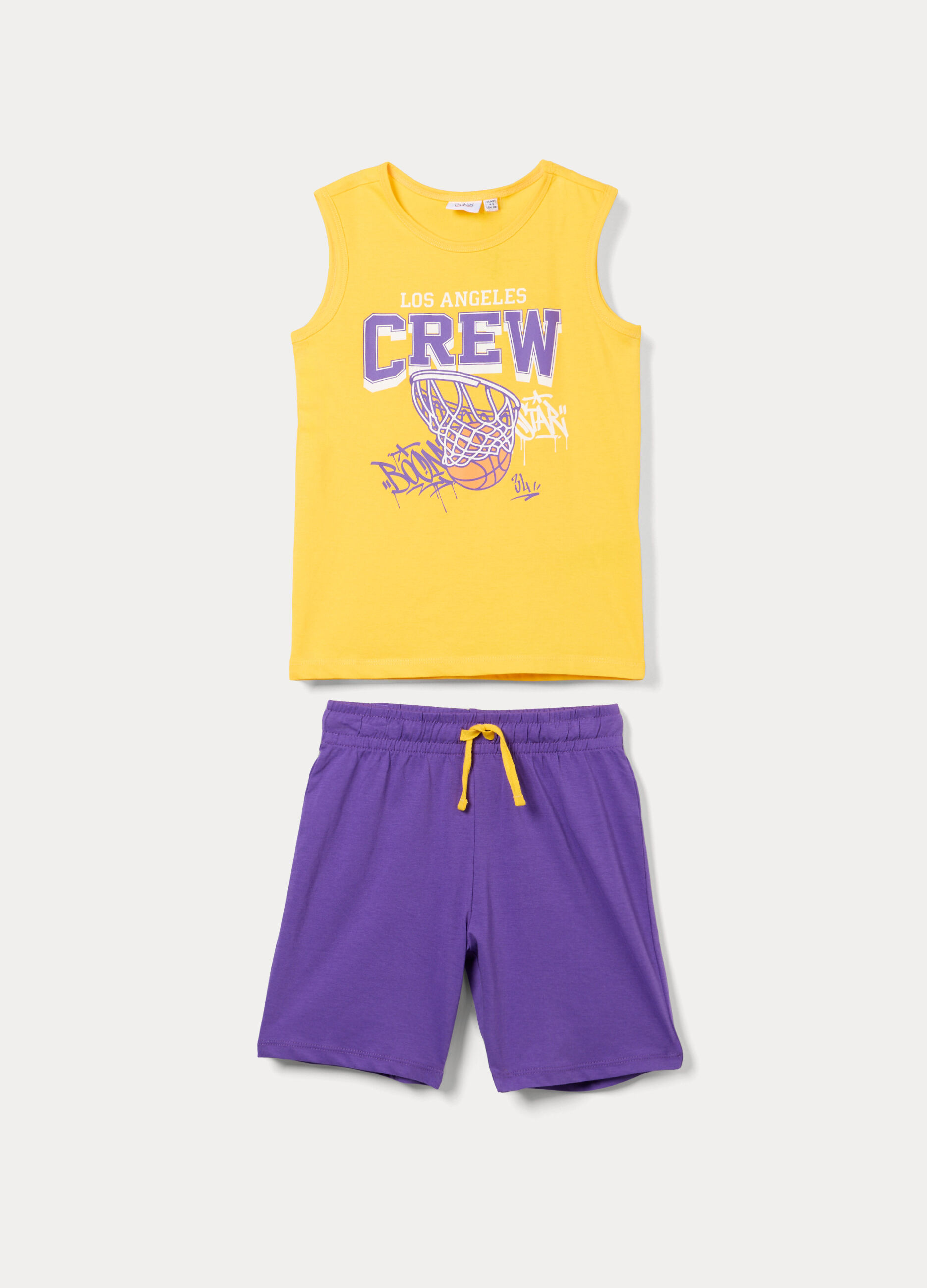 Jogging set in jersey di puro cotone bambino_0