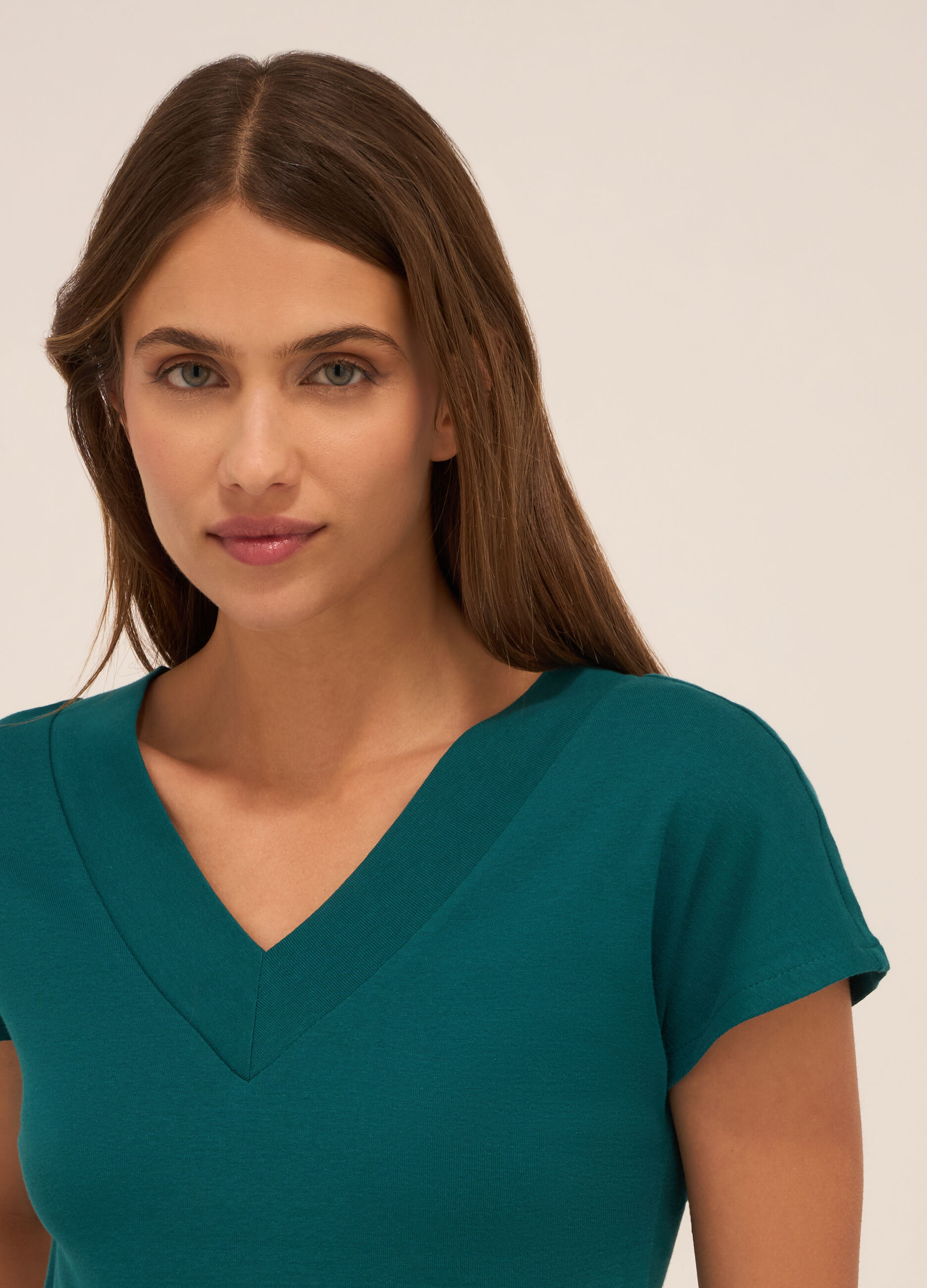 T-shirt in puro cotone donna_2