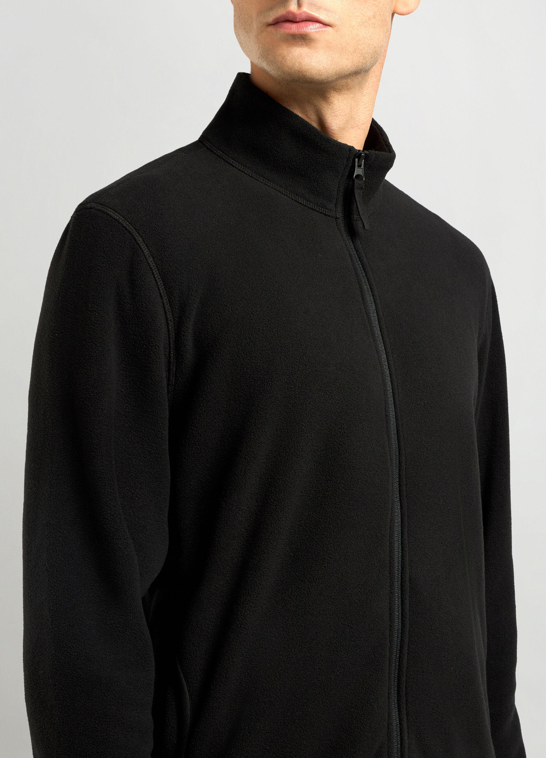 Felpa in pile full zip uomo_2