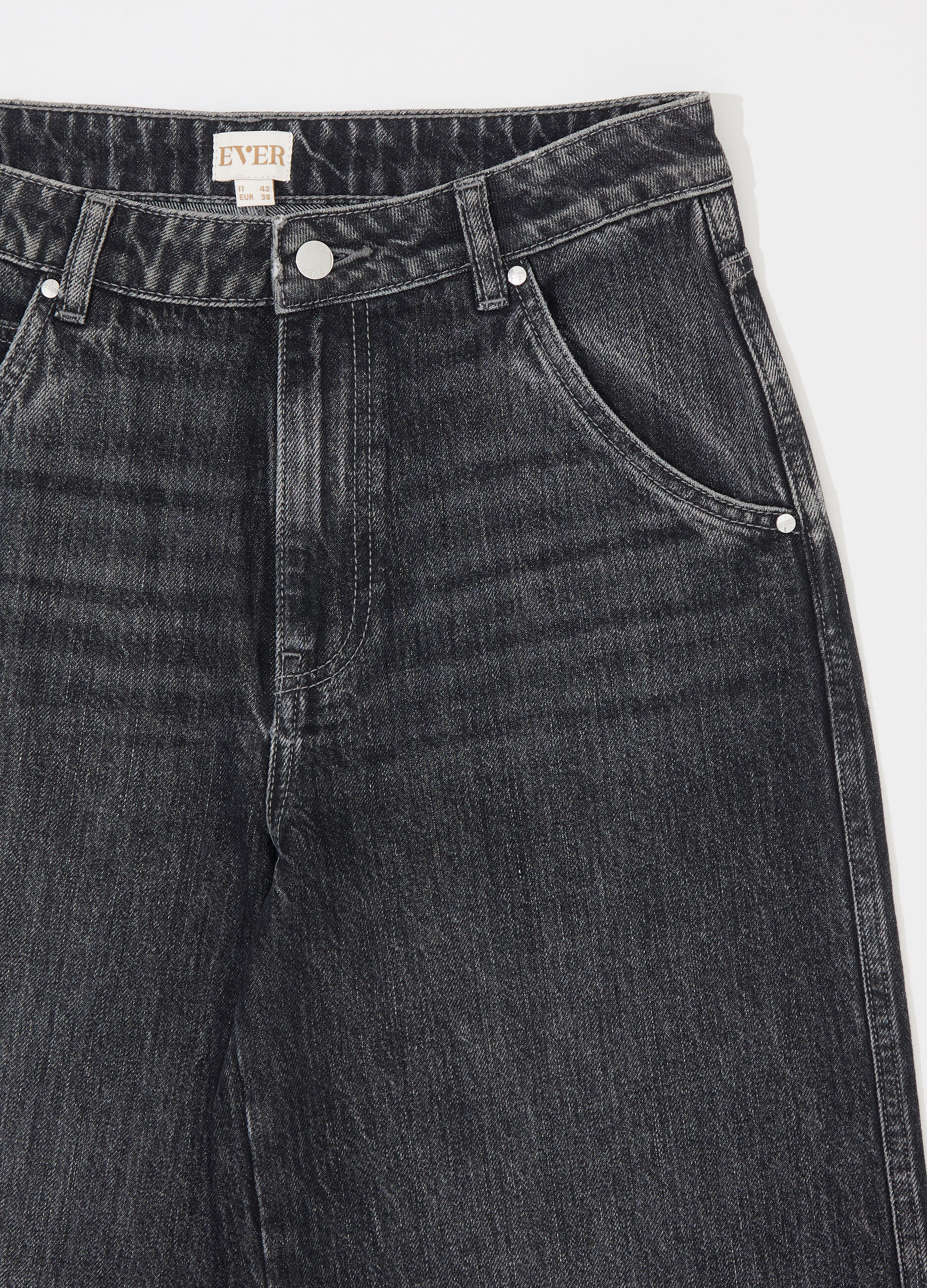 Denim wide leg in cotone misto lyocell donna_6