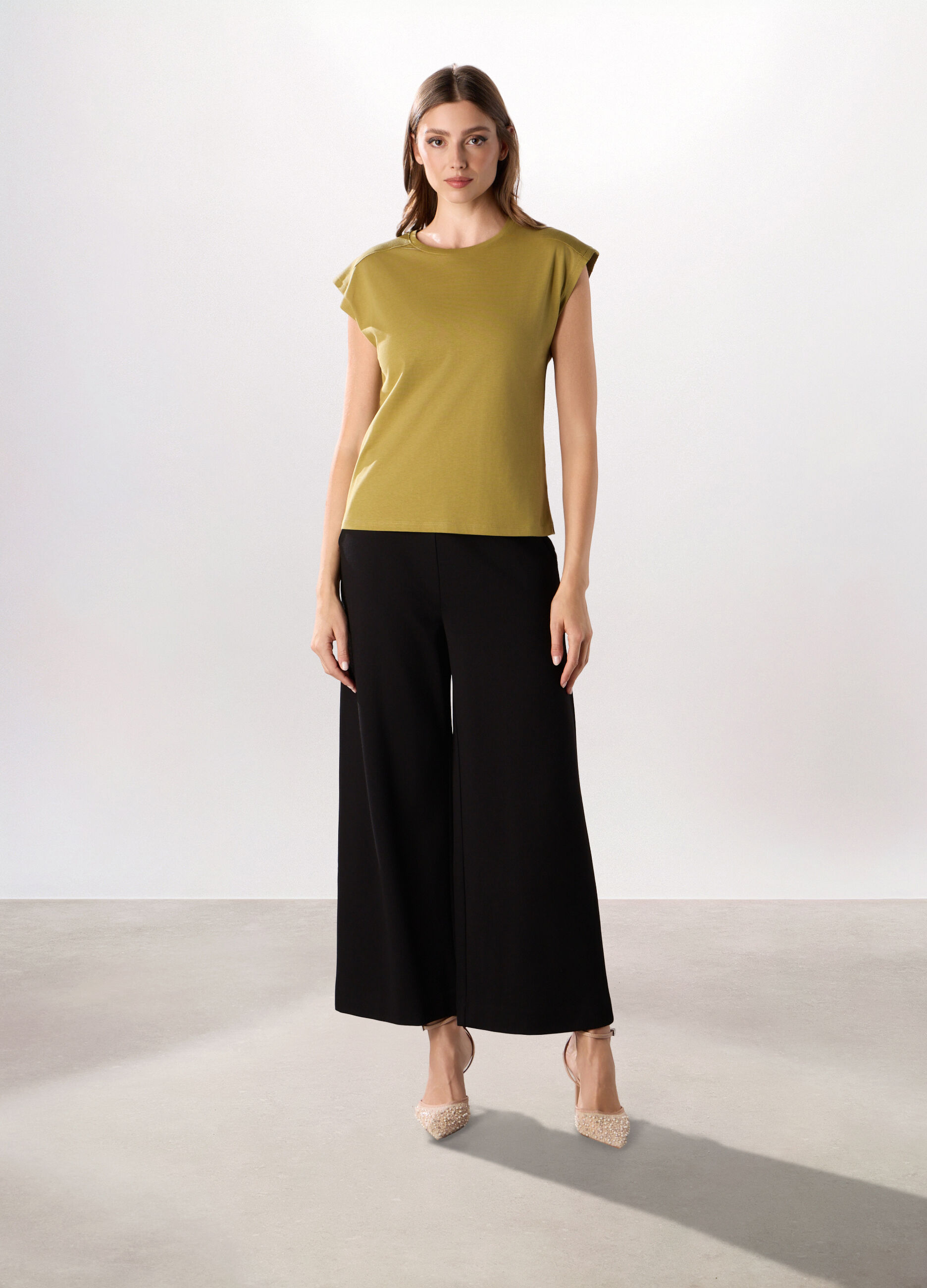 Pantalone palazzo in punto Milano donna_0