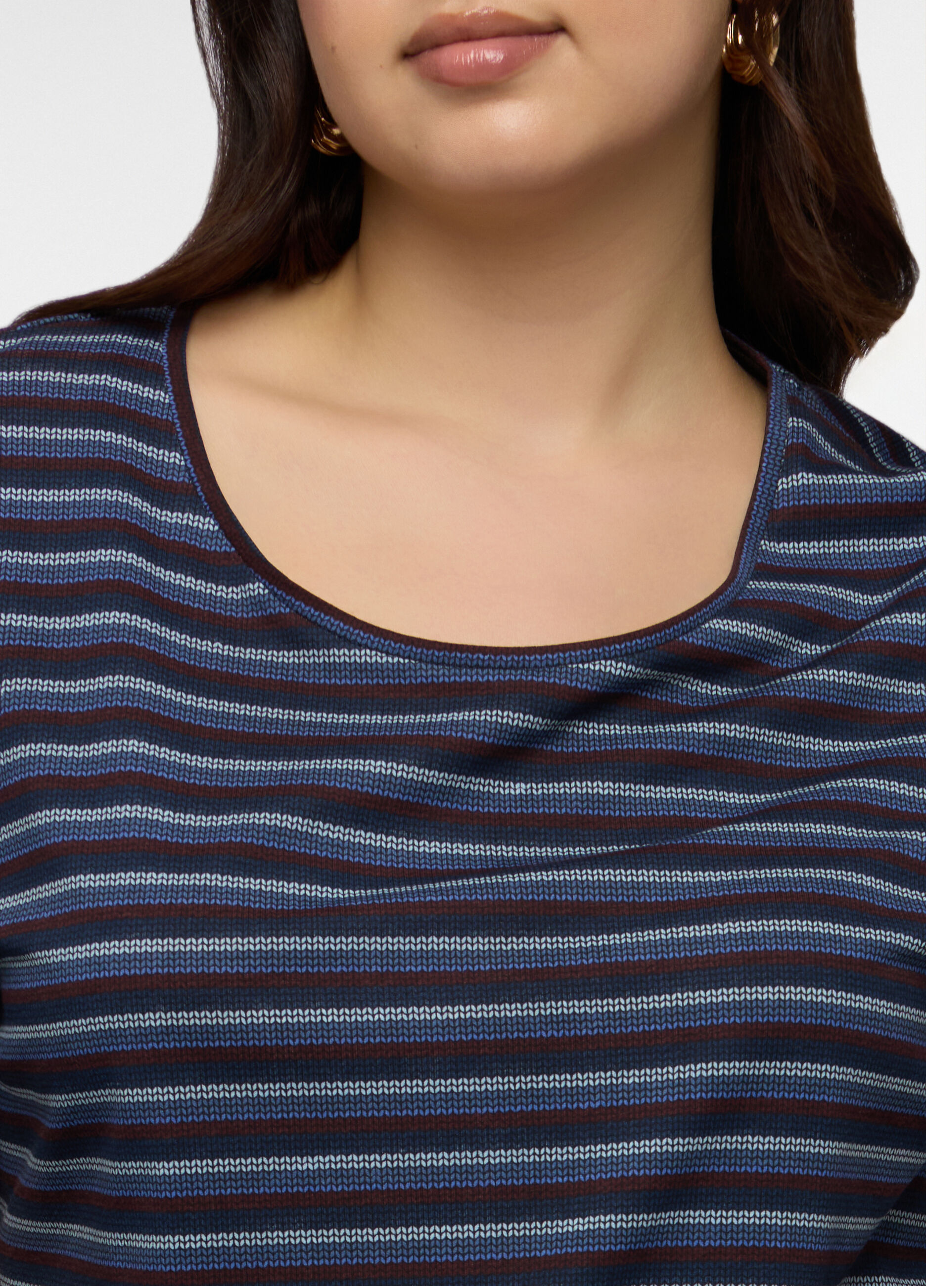 T-shirt girocollo donna curvy_2