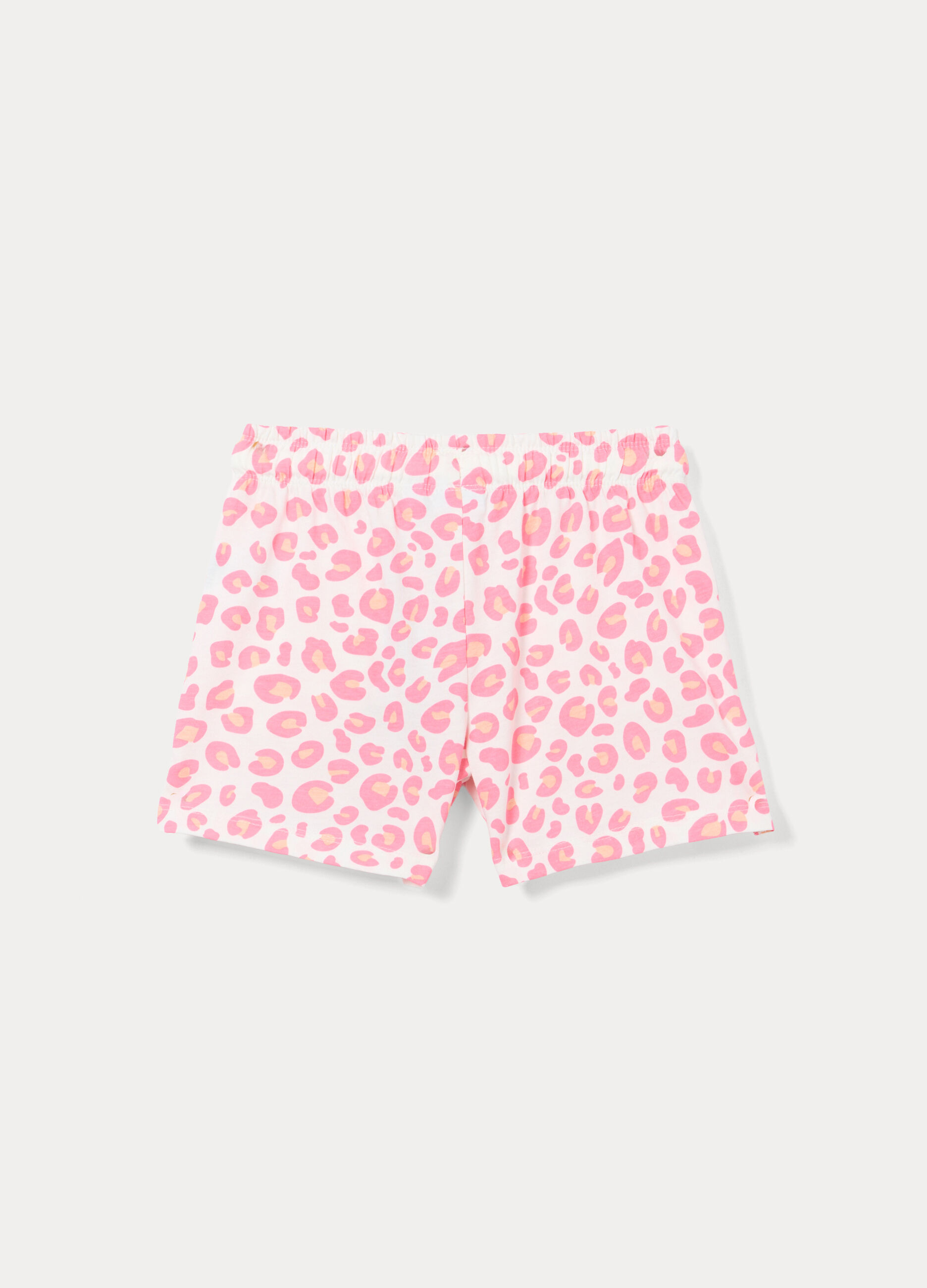 Shorts in jersey di puro cotone bambina_1
