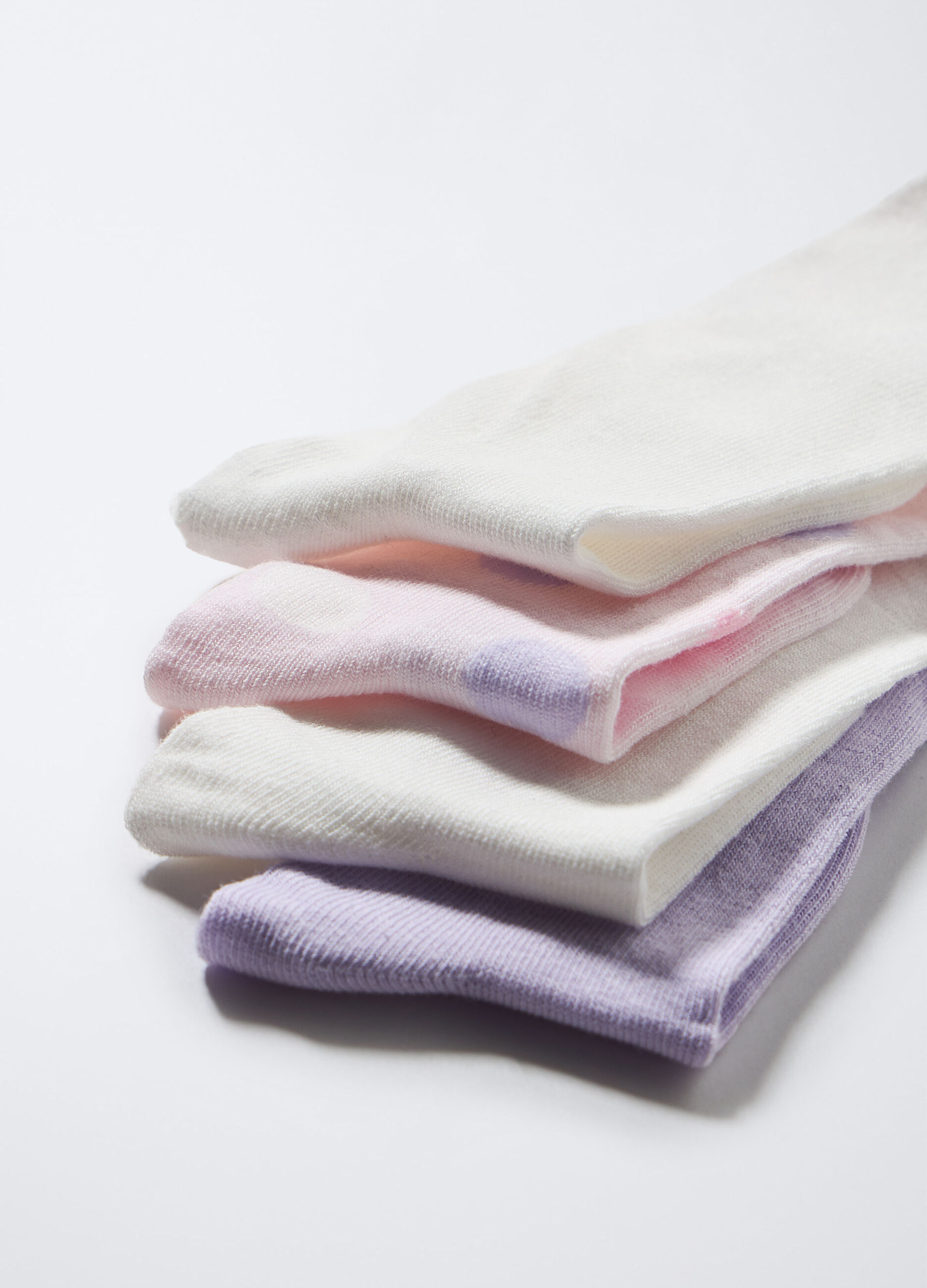 Pack 5 calze lunghe misto cotone stretch bambina_1