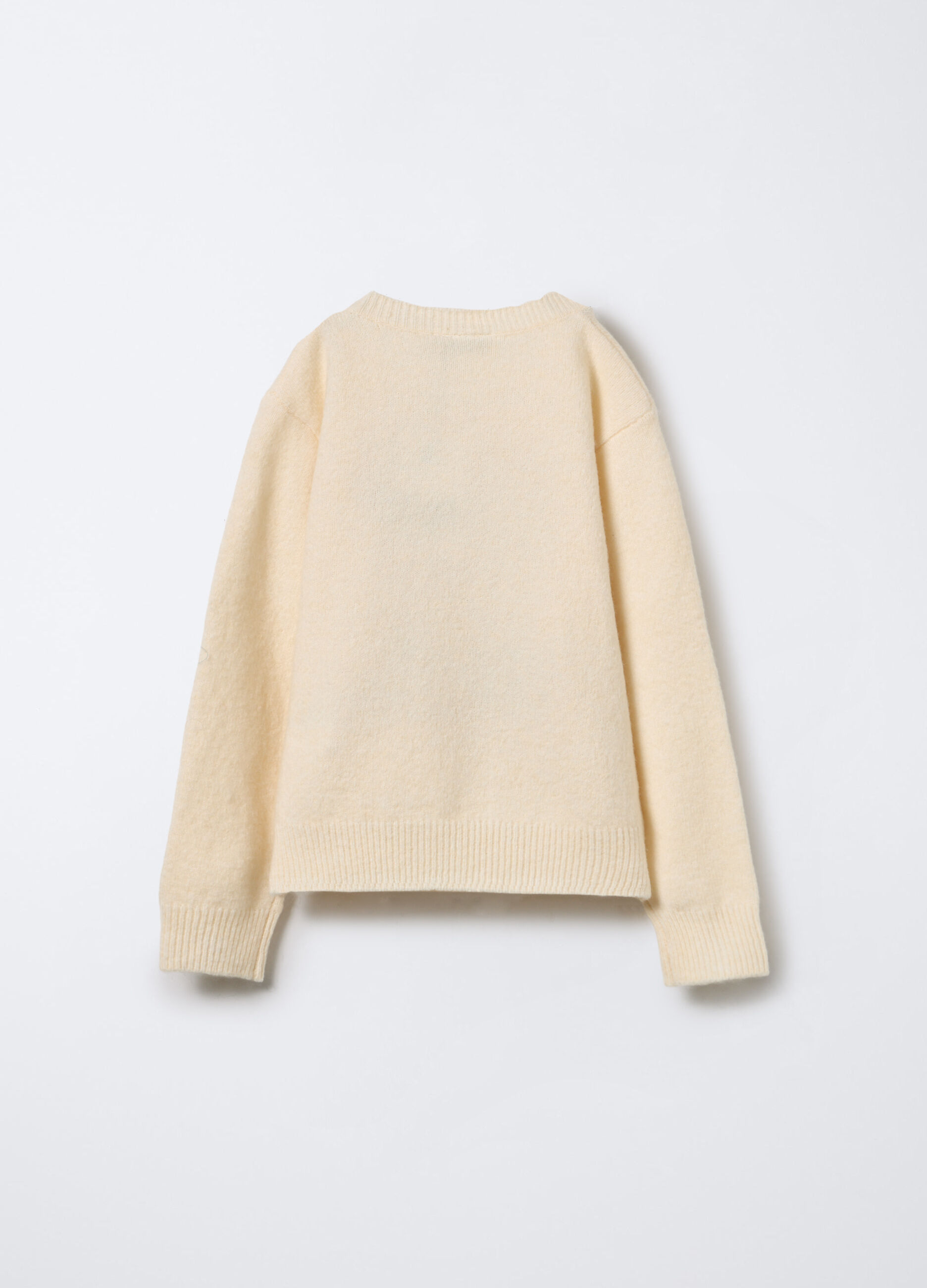Maglione tricot misto lana stretch bambina_1