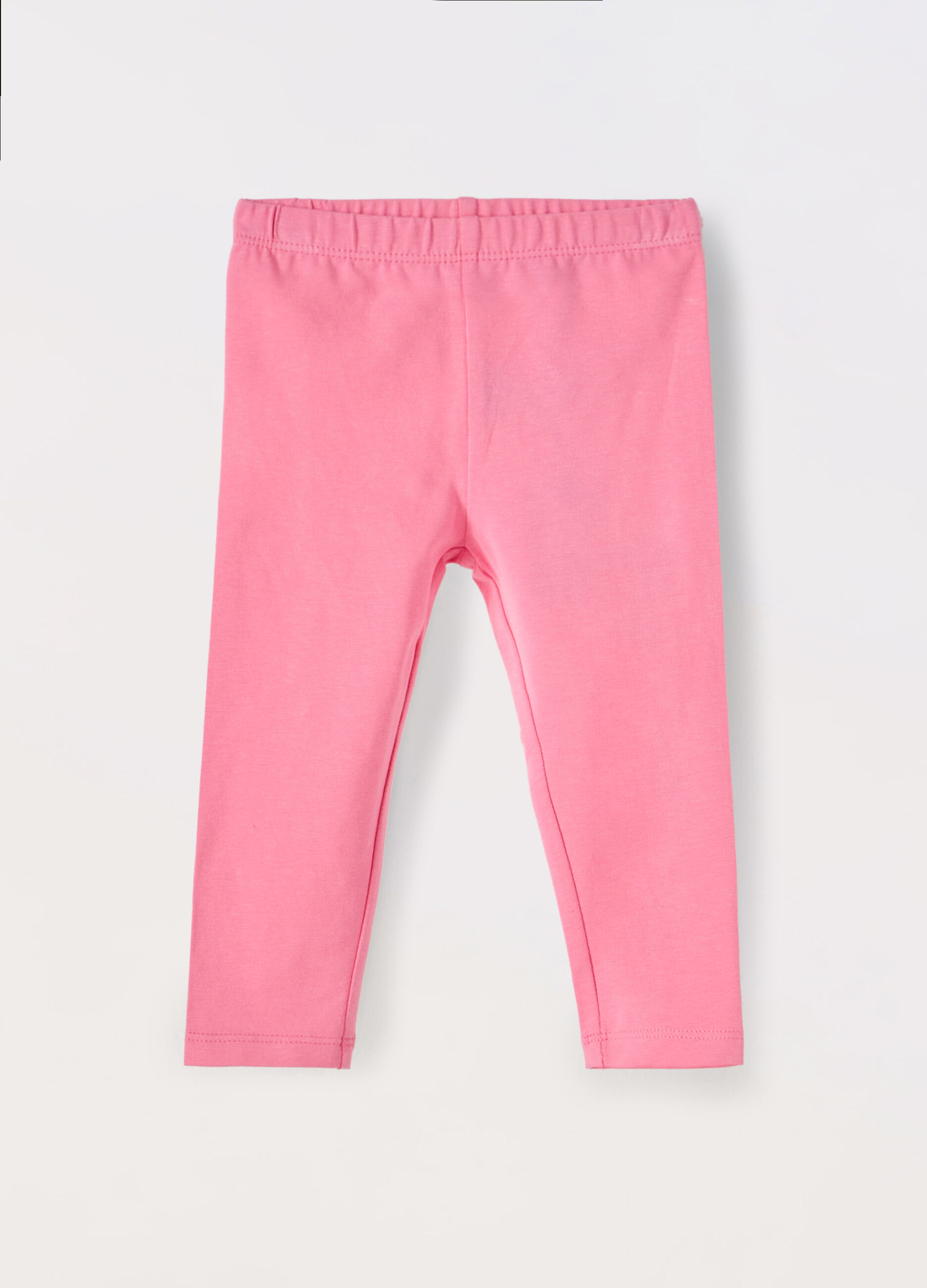 Leggings in cotone stretch neonata_0