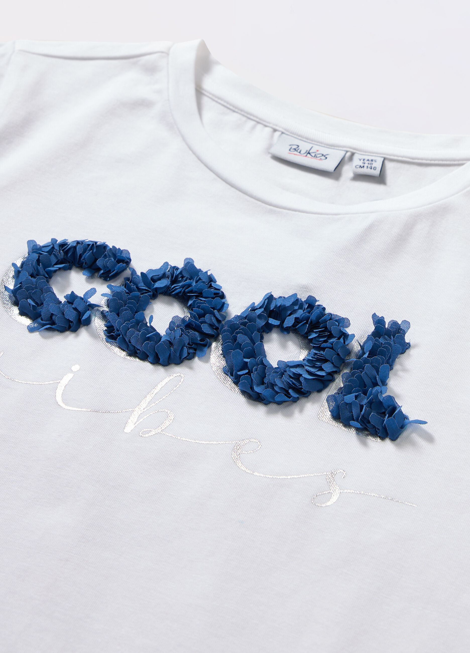 T-shirt in jersey di cotone stretch ragazza_1