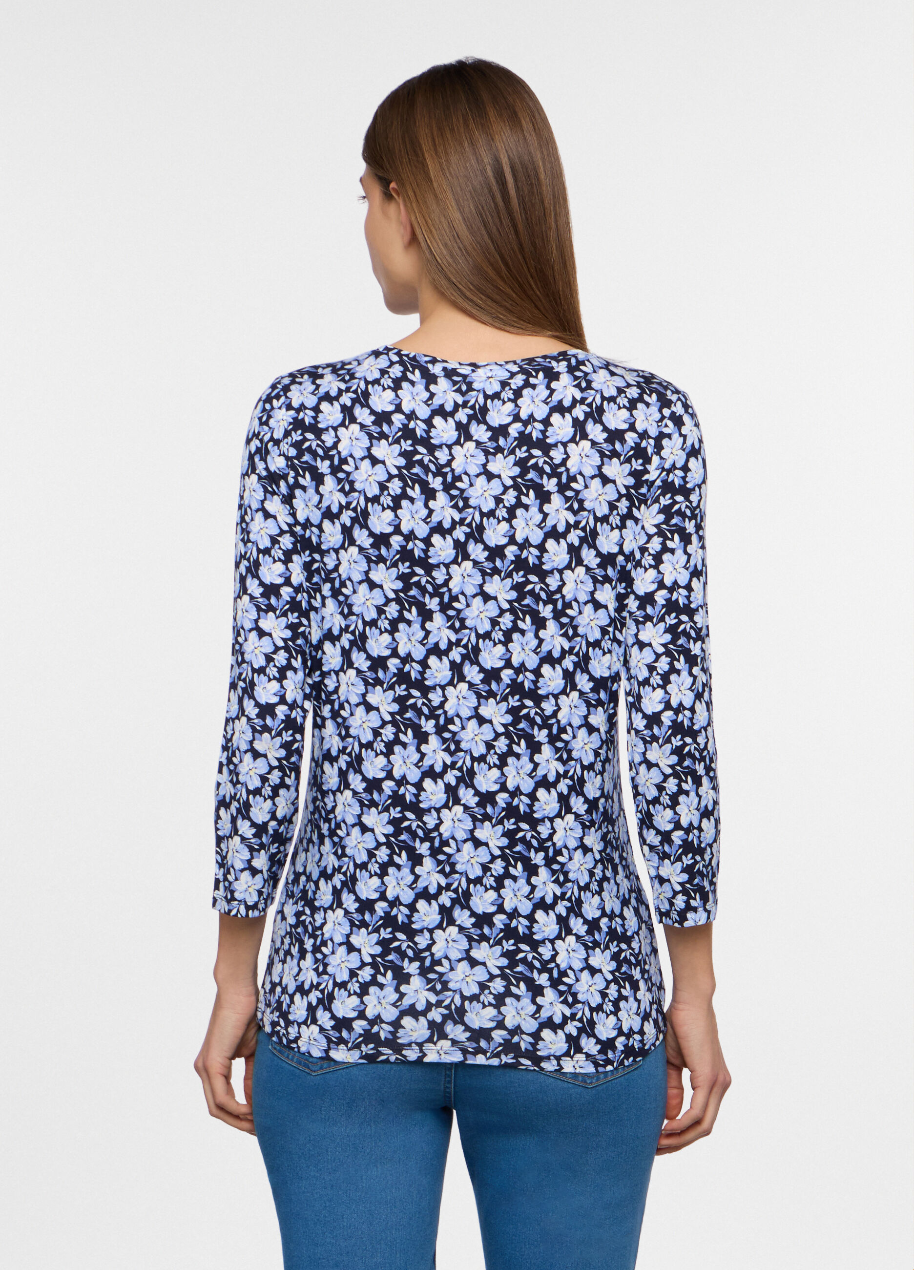 T-shirt girocollo stretch donna_1