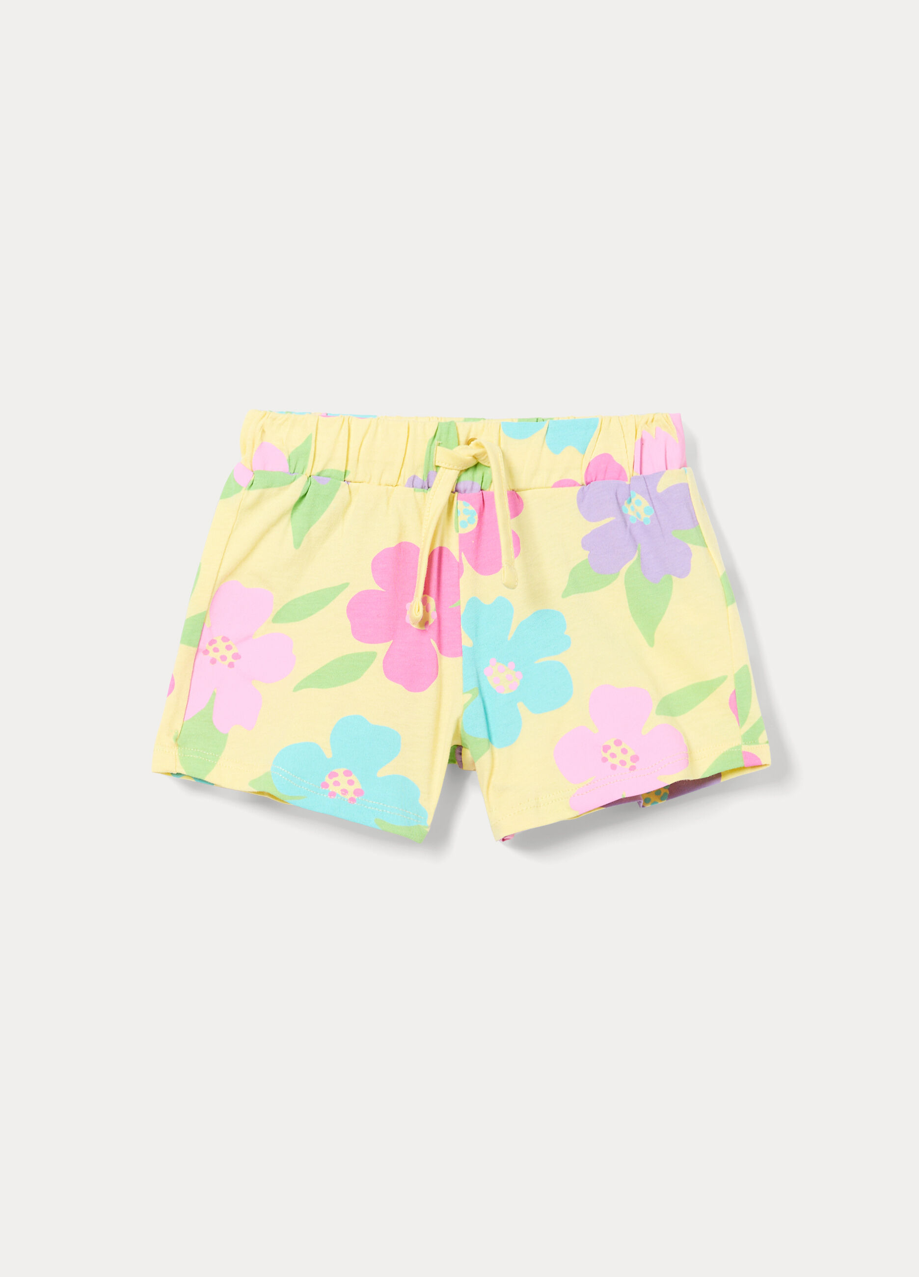 Shorts in jersey di puro cotone bimba_0