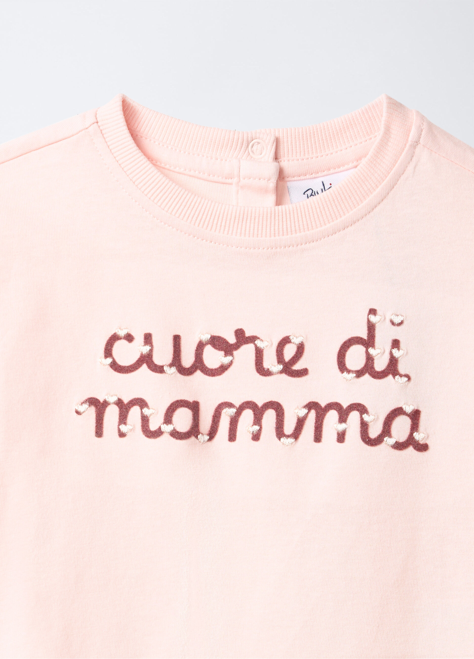 T-shirt girocollo in jersey di puro cotone bimba_2
