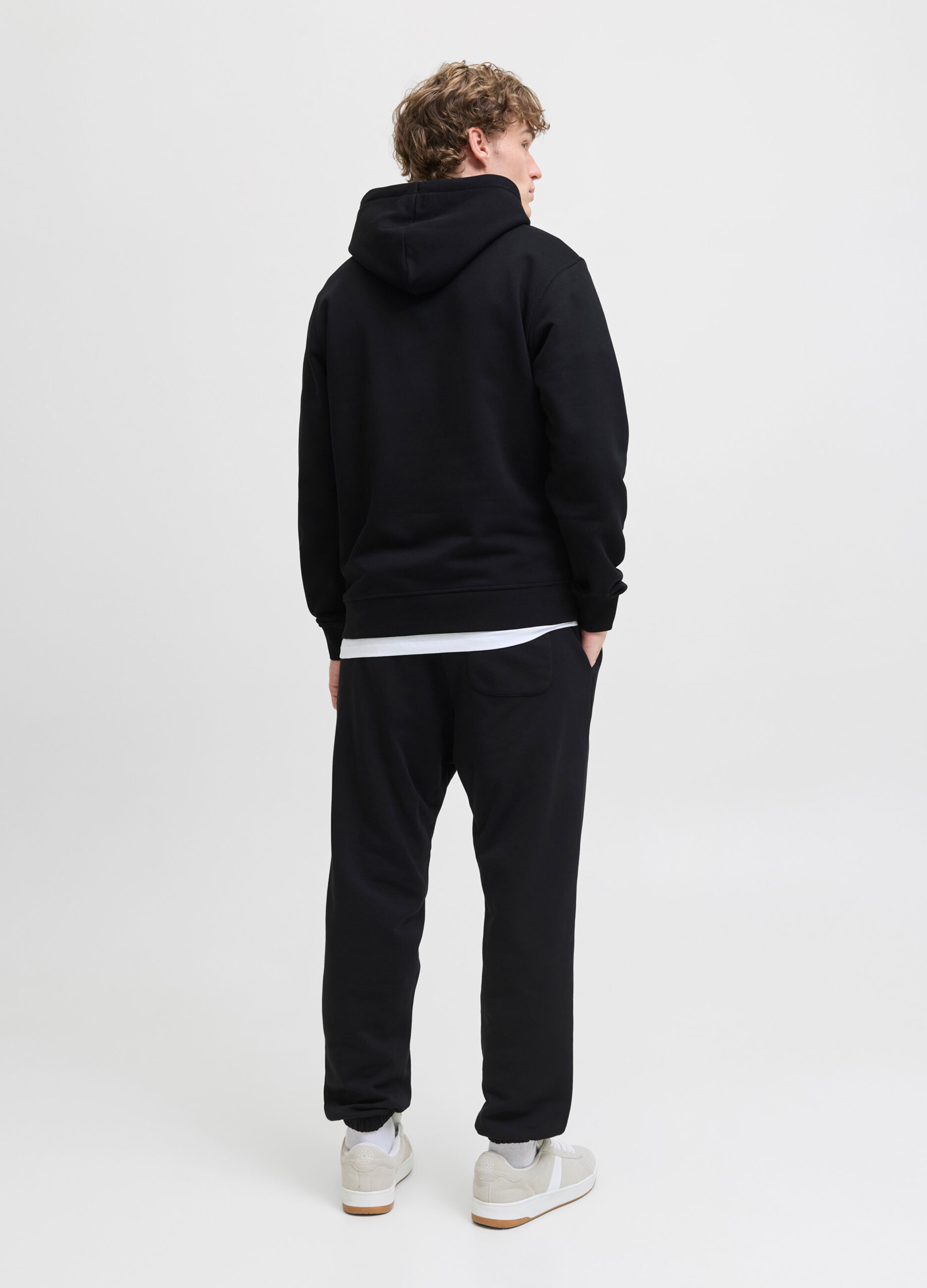 Pantaloni jogging in felpa di cotone uomo_2