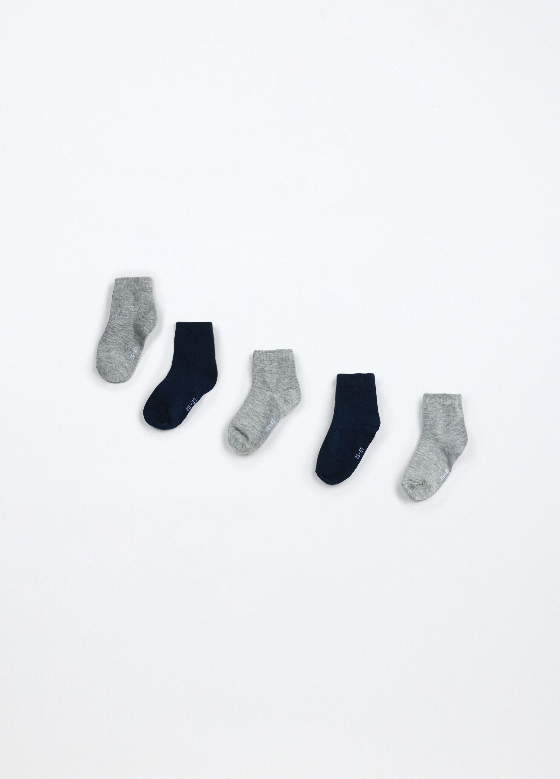 Pack 5 calzini corti misto cotone _1