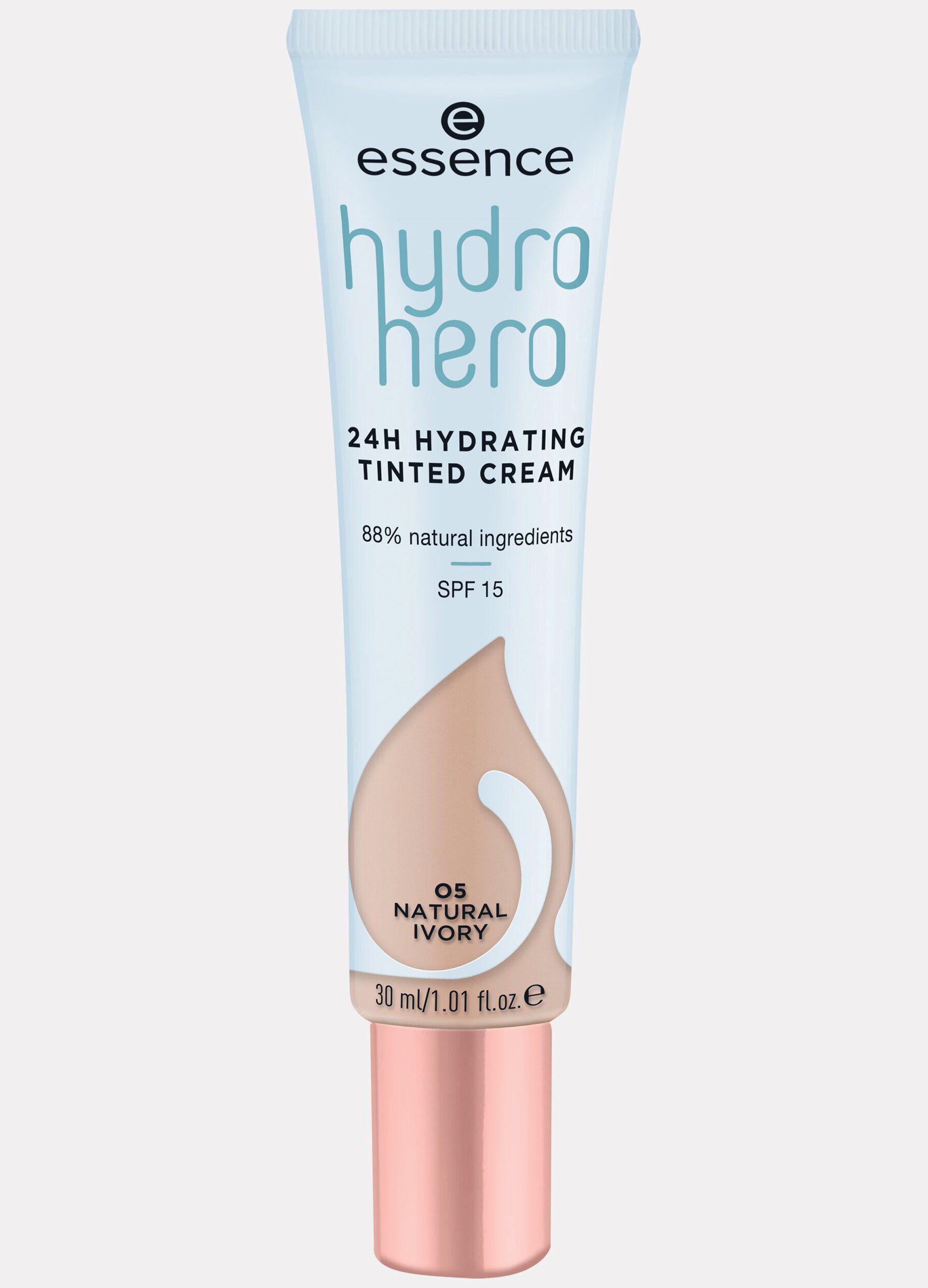Essence hydro hero 24h crema viso colorata effetto idratante 05_0