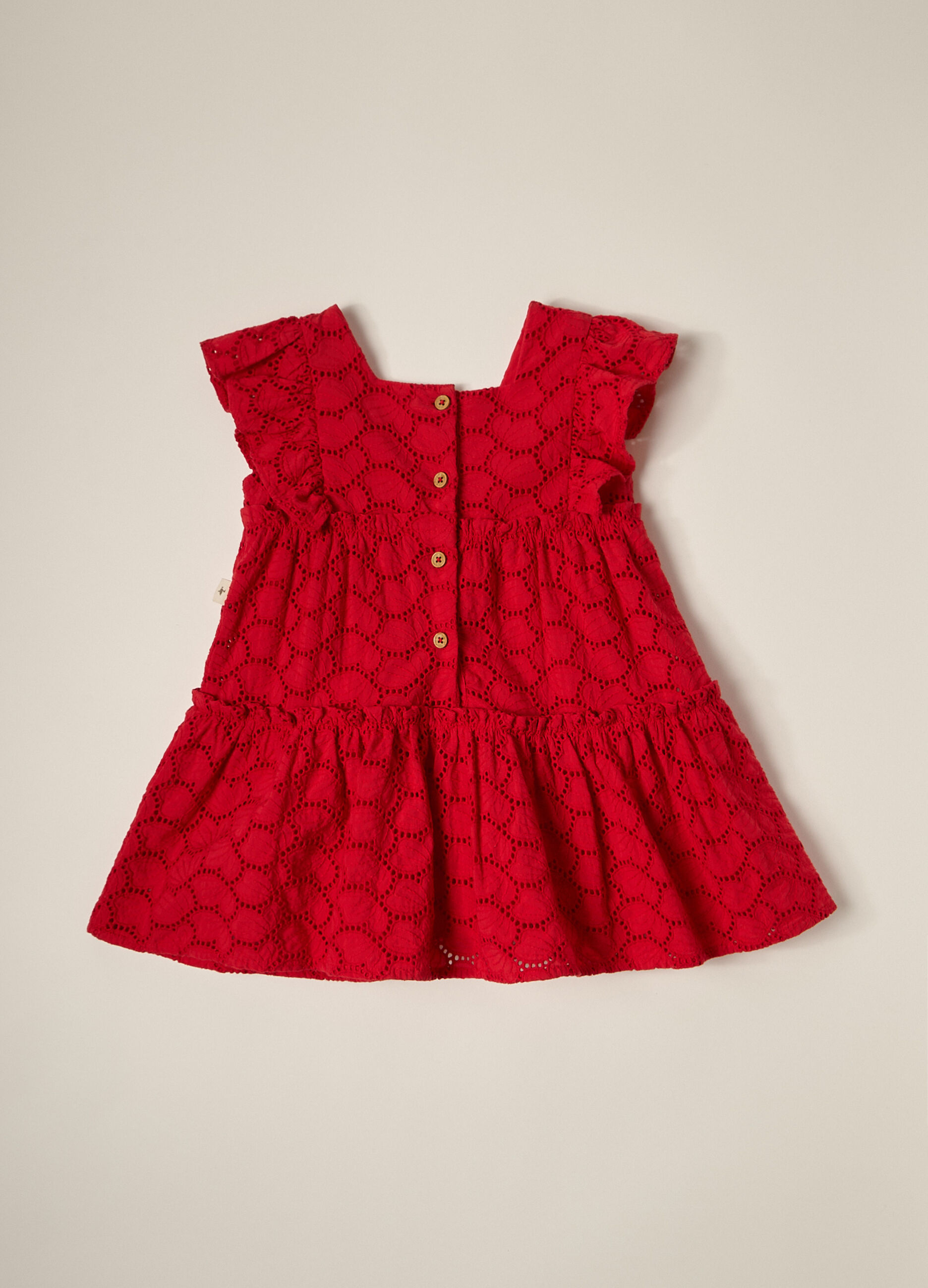Vestito in puro cotone Sangallo IANA neonata