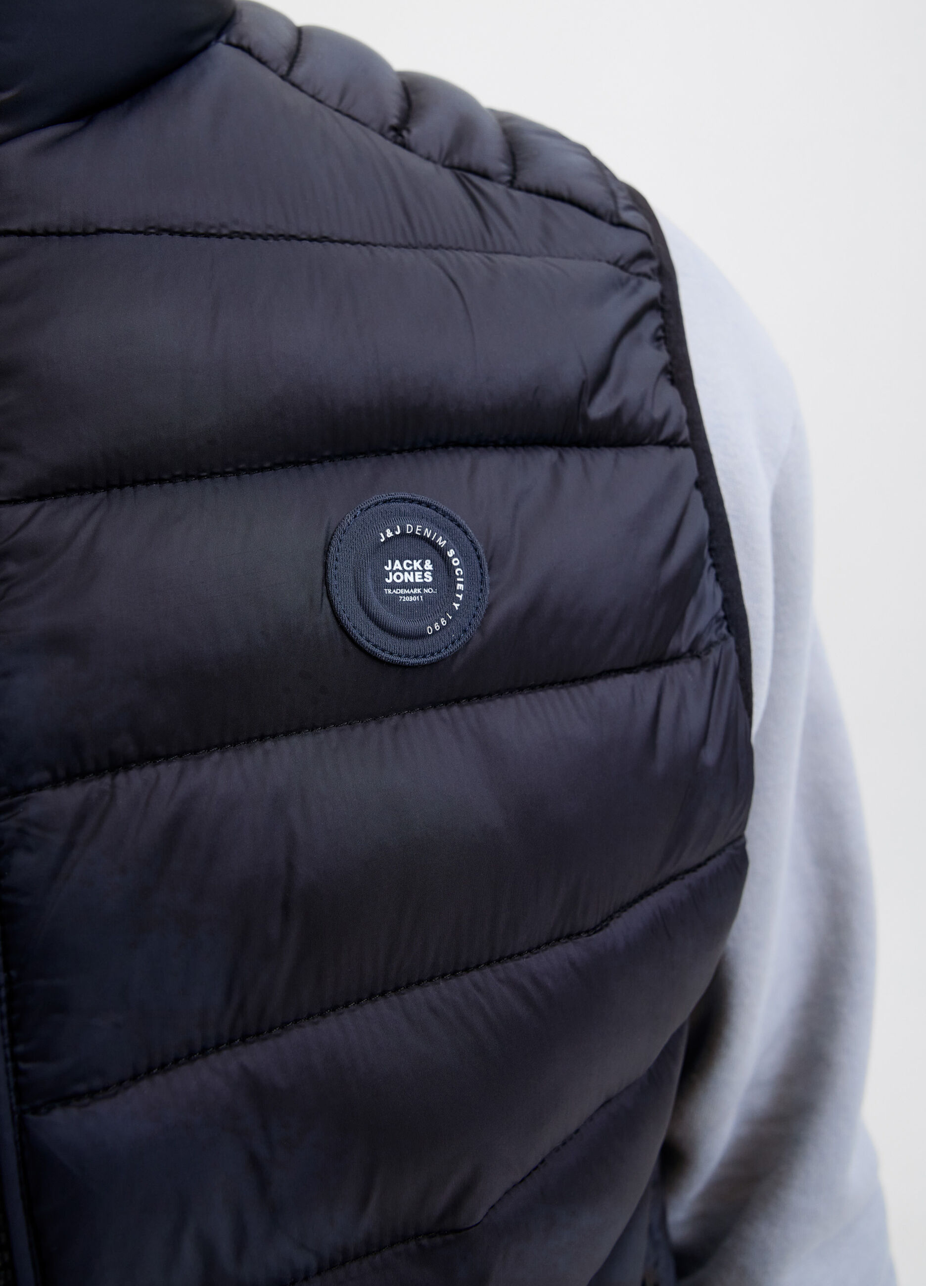 HUGO Gilet Imbottito Uomo Con Colletto Rialzato - 100% Poliammide Riciclato - Nero
