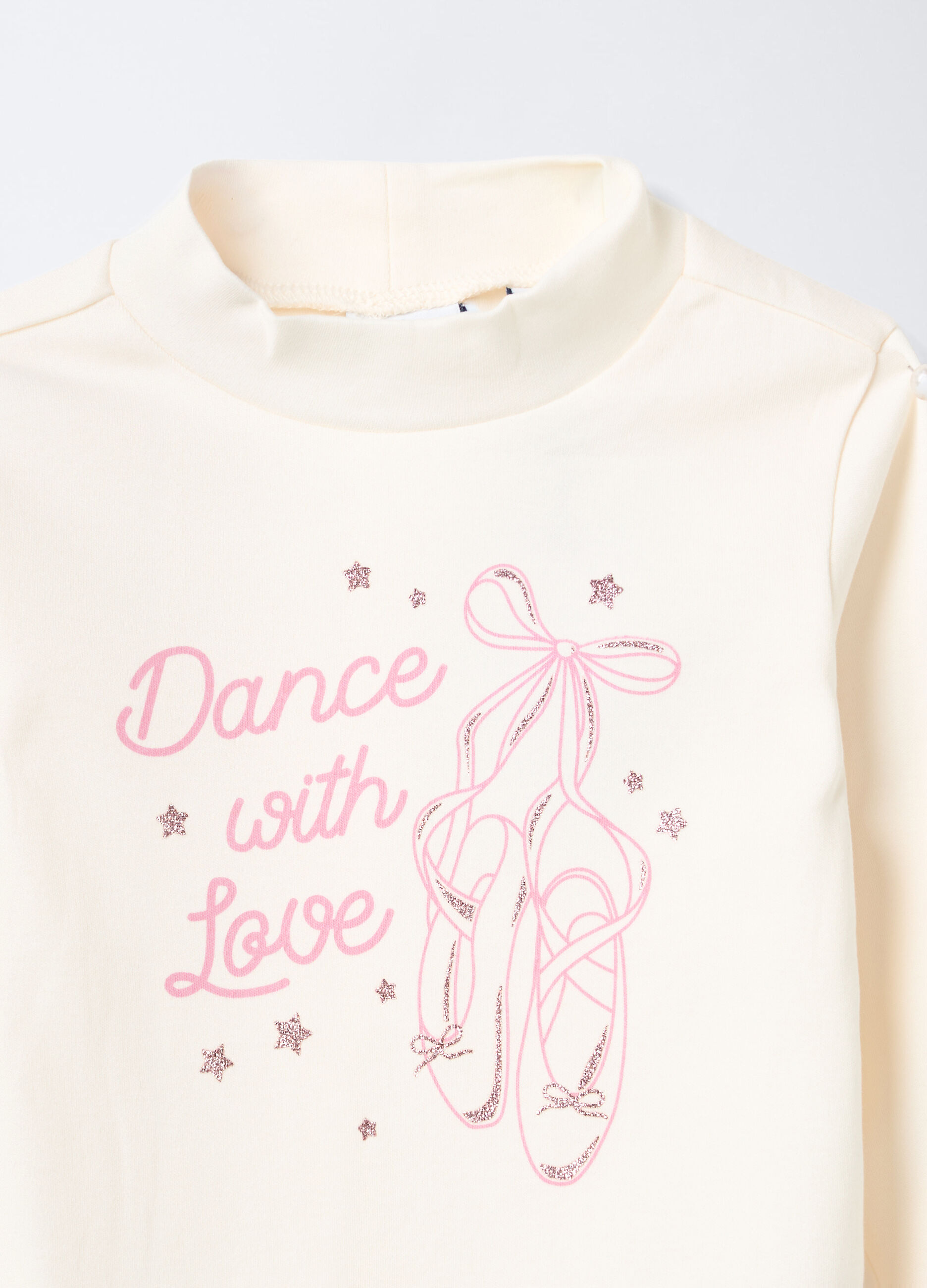 T-shirt in interlock di puro cotone bambina_2