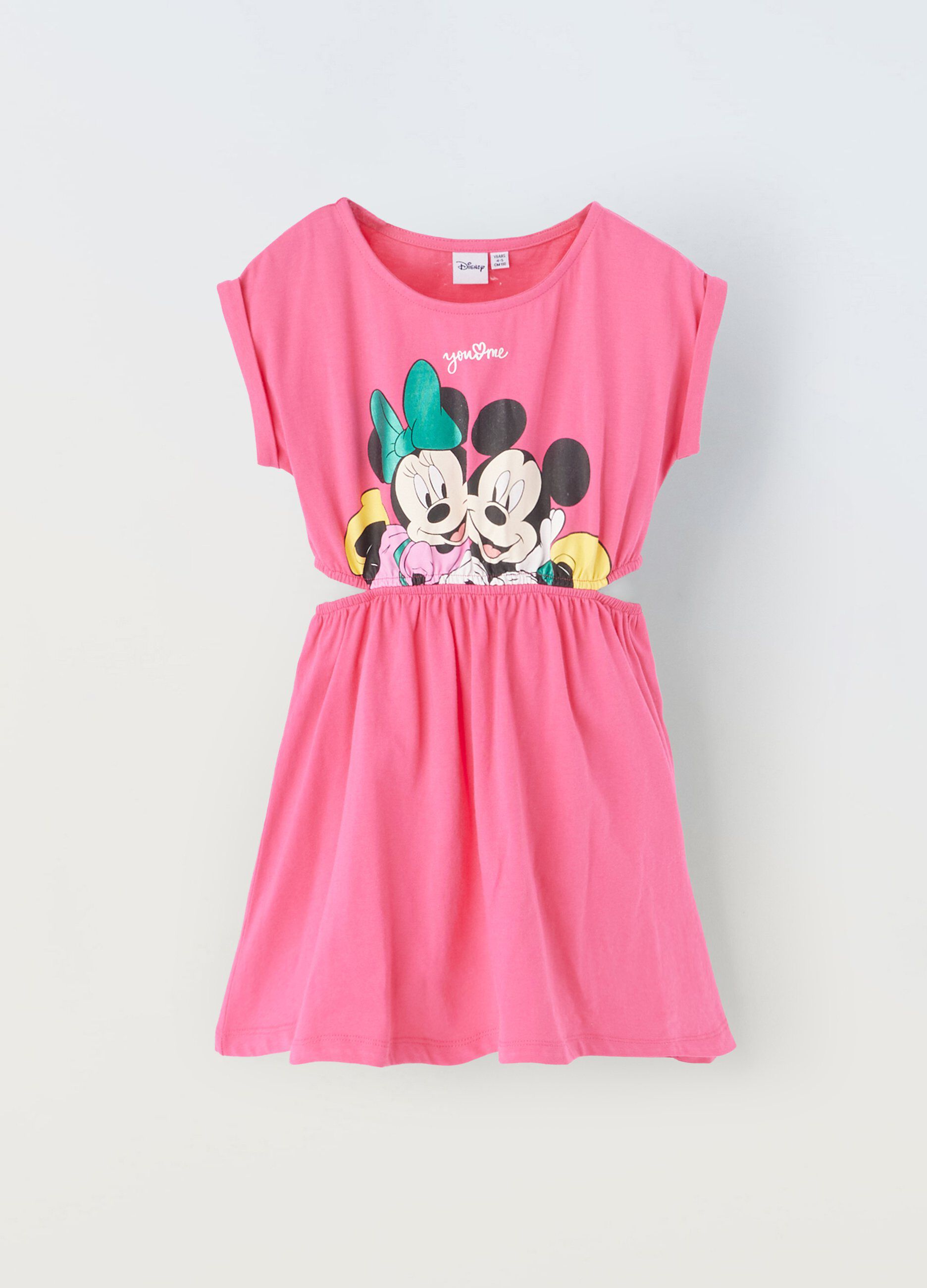 Vestito in puro cotone con cut out bambina_0