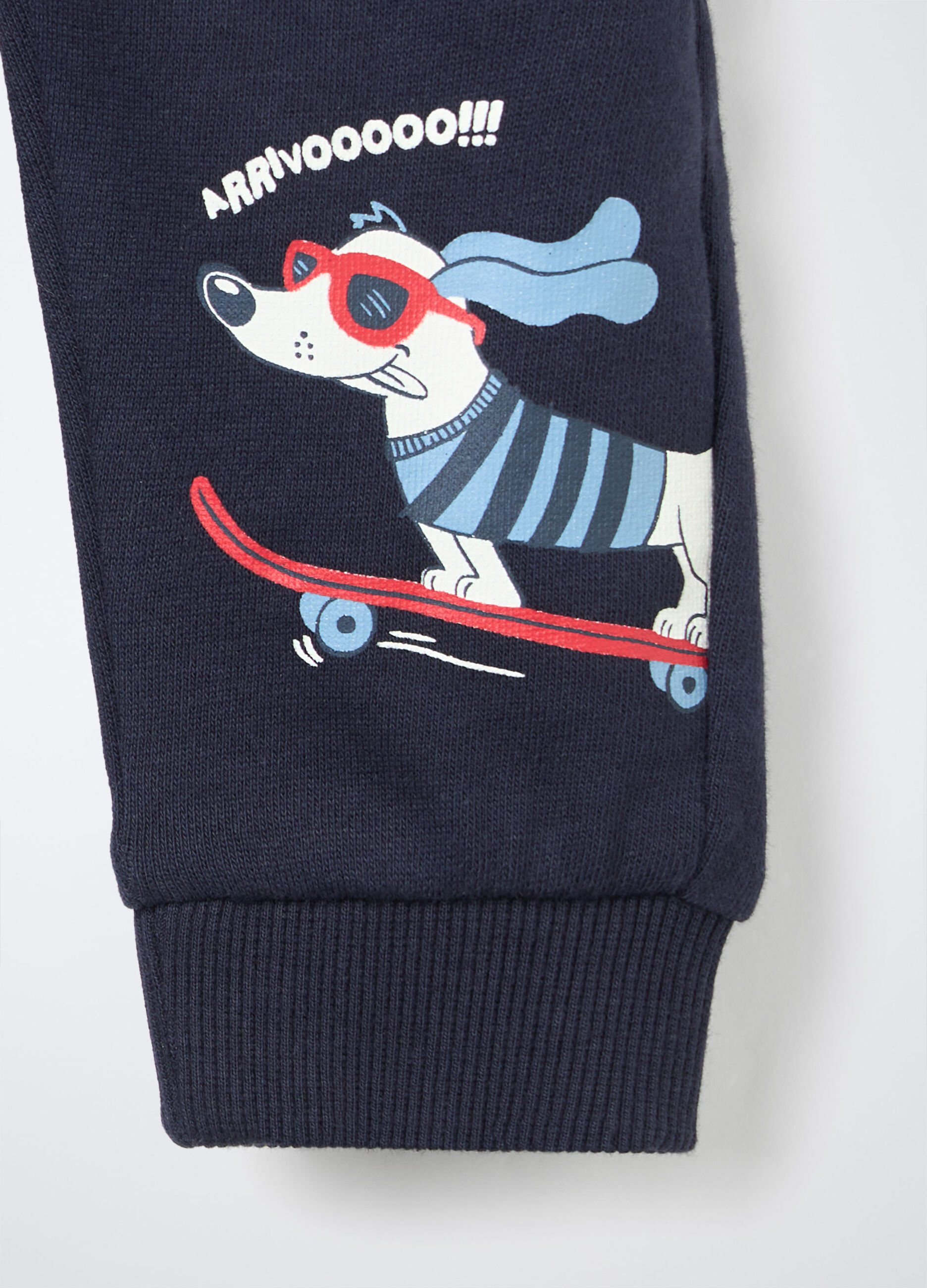Jogger in puro cotone garzato Fir Regular bimbo_2
