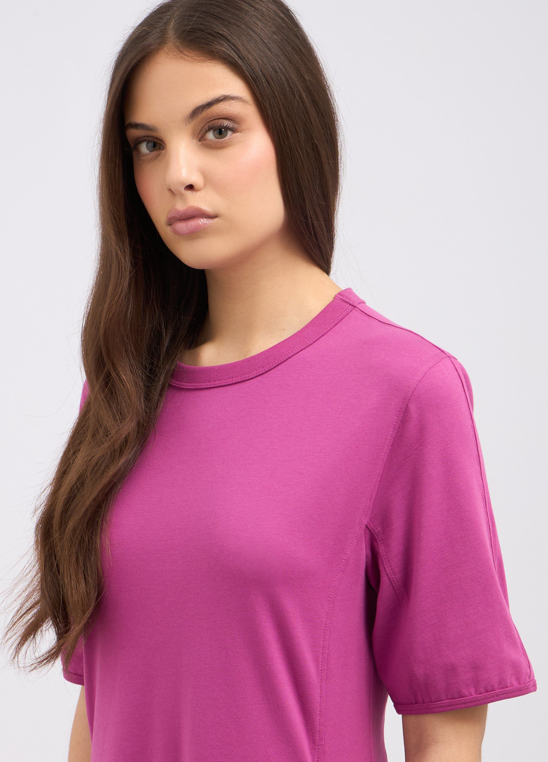 Abito lungo in cotone stretch donna_2