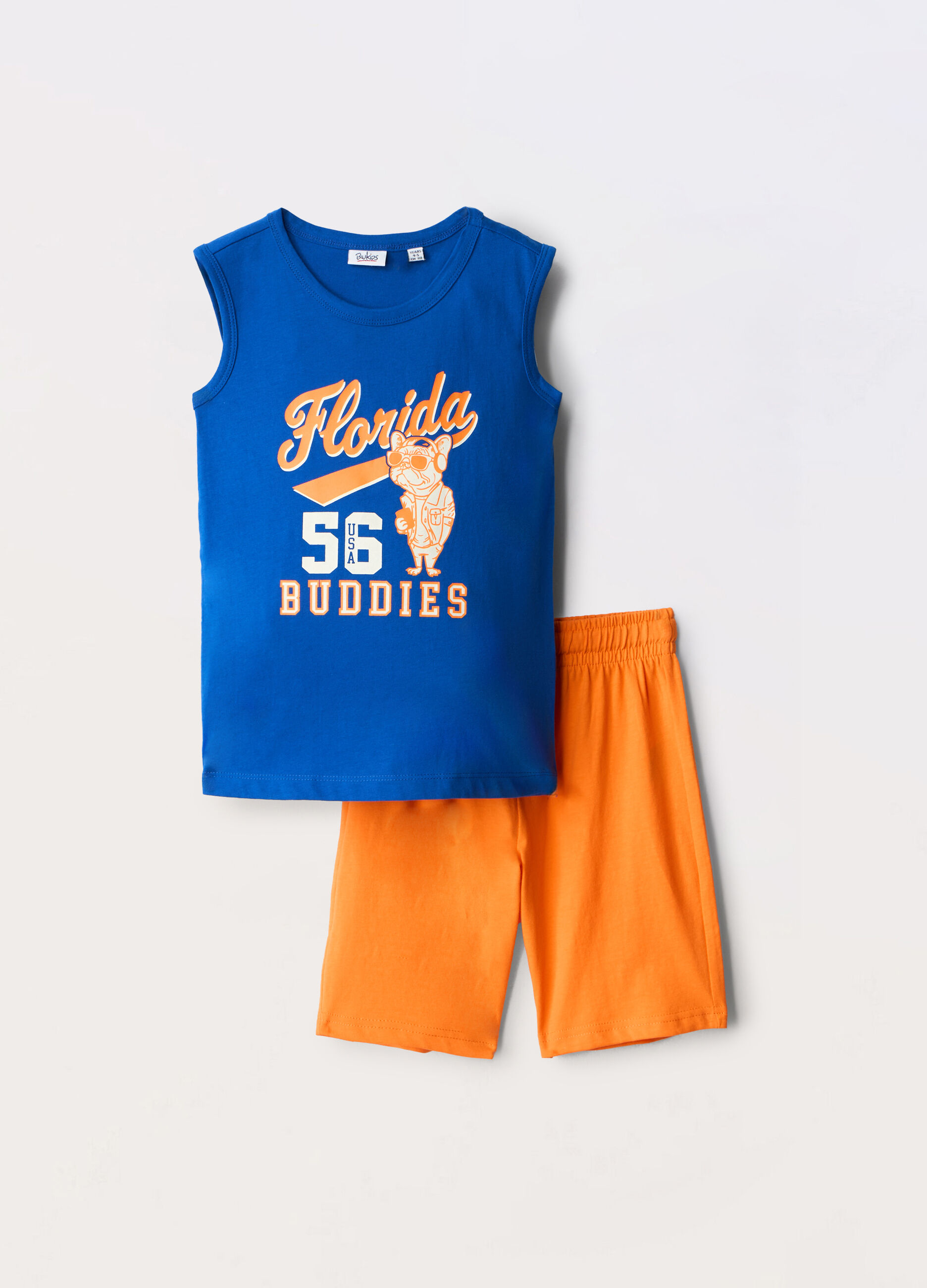 Jogging set in jersey di puro cotone bambino_0