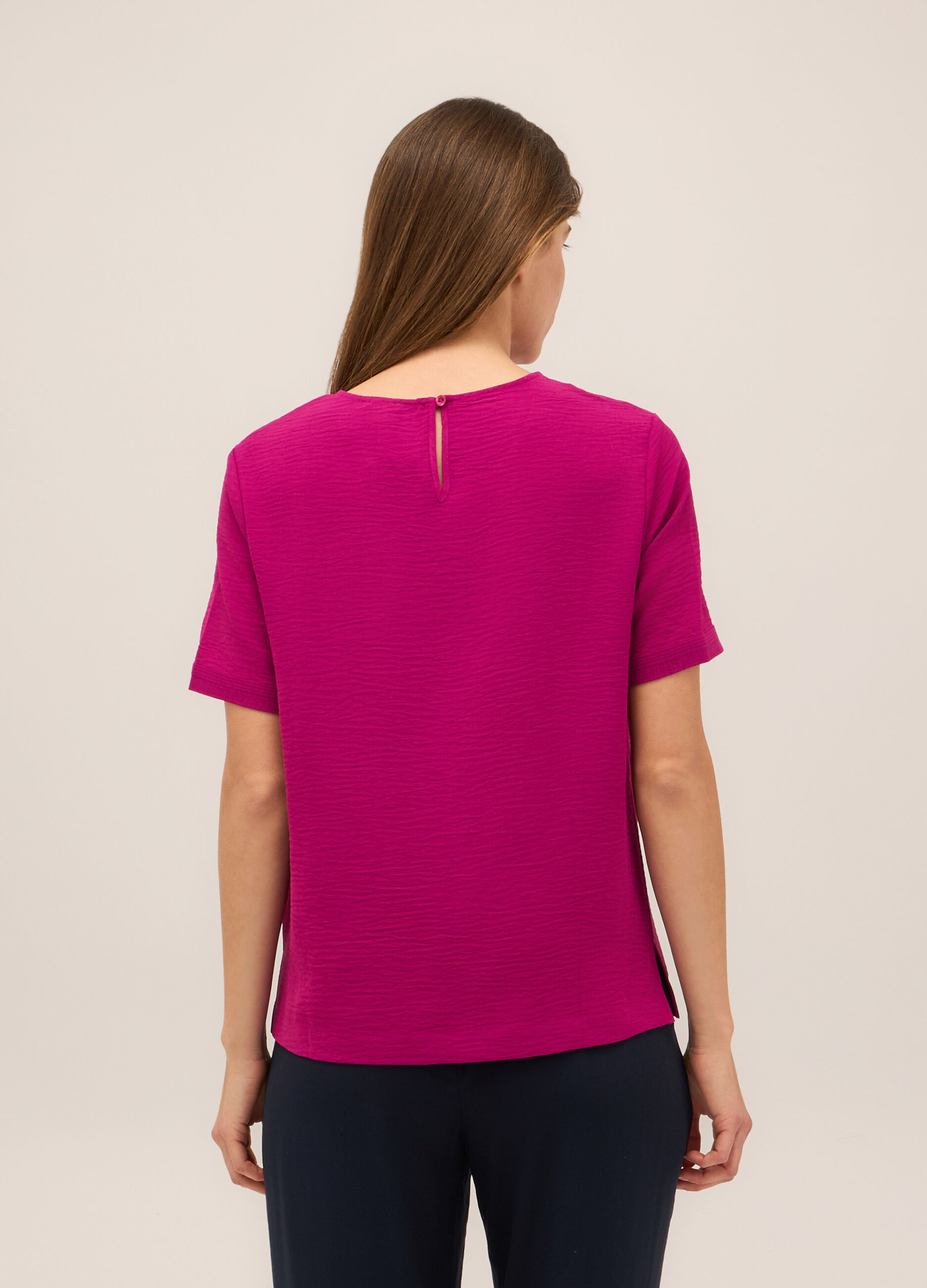 Blusa a maniche corte donna