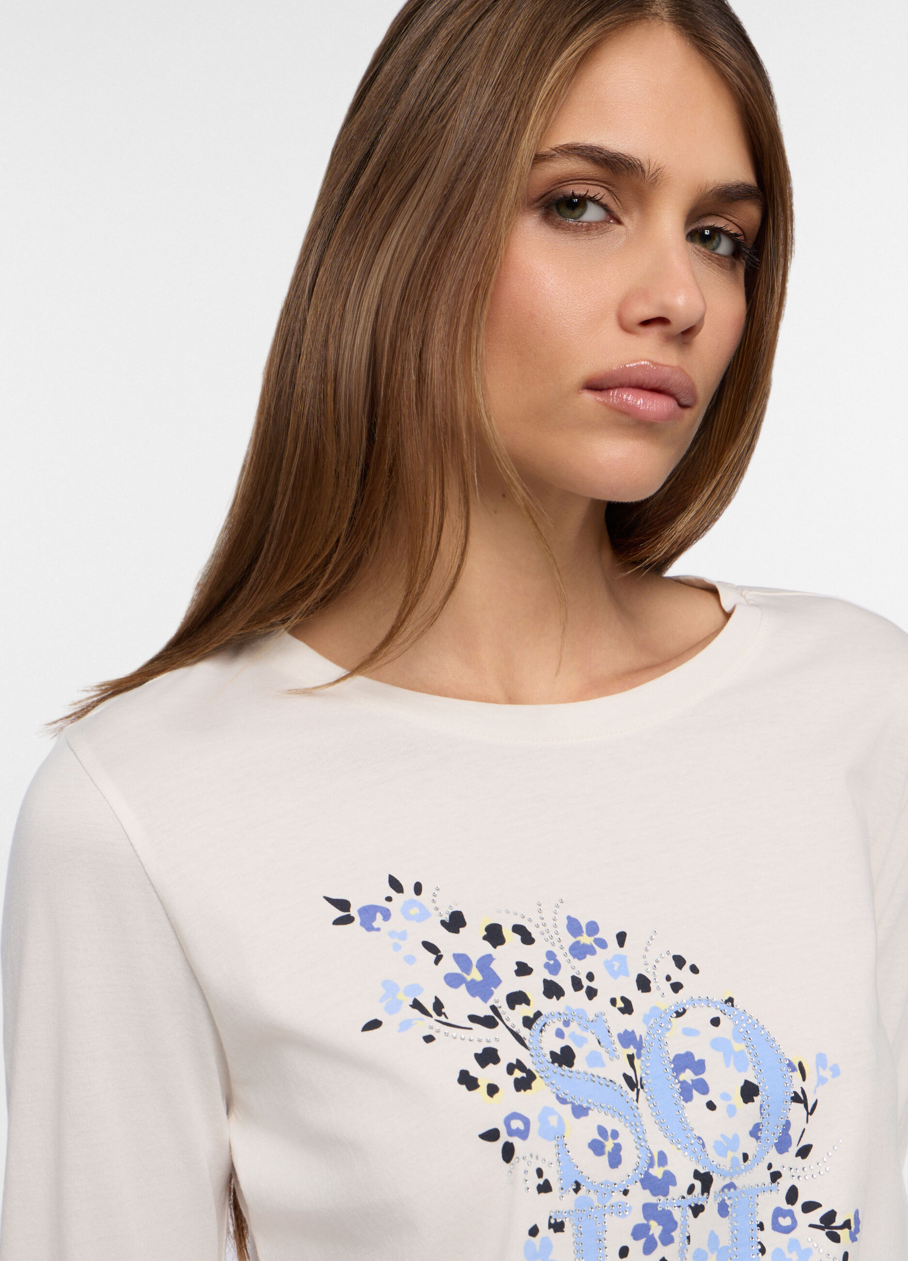 T-shirt girocollo donna_2