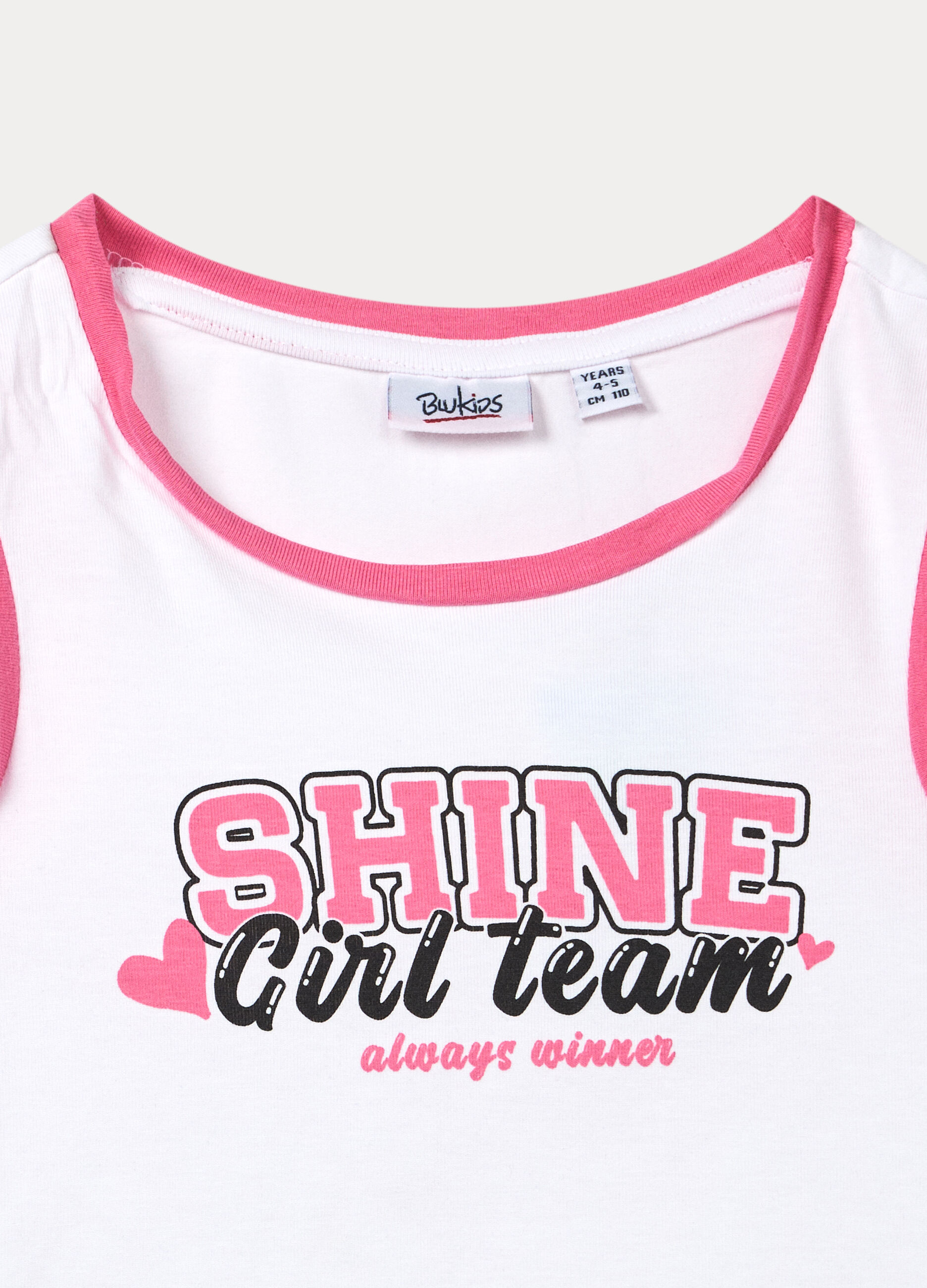 Jogging set in jersey di cotone stretch bambina_2