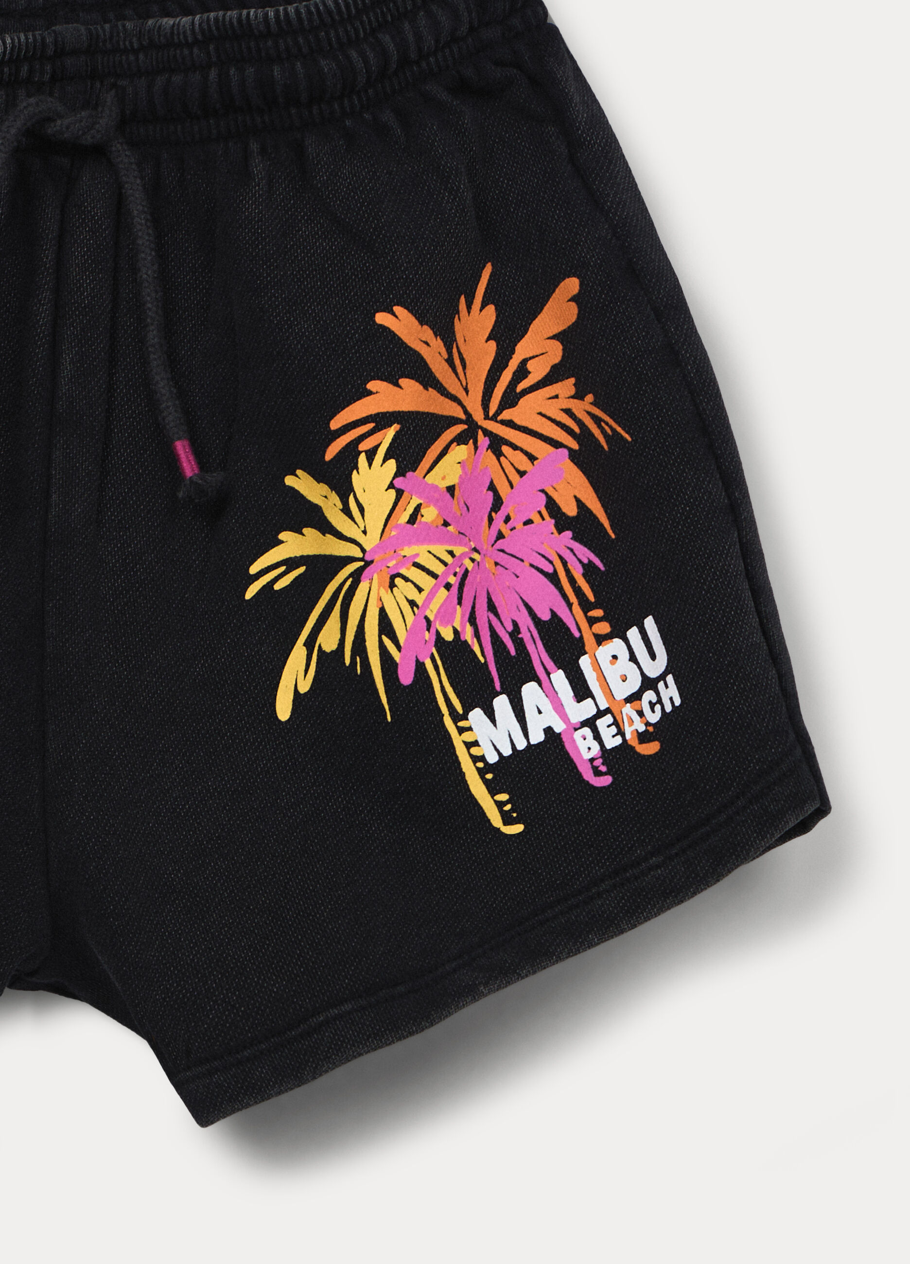 Shorts in french terry di puro cotone ragazza_2