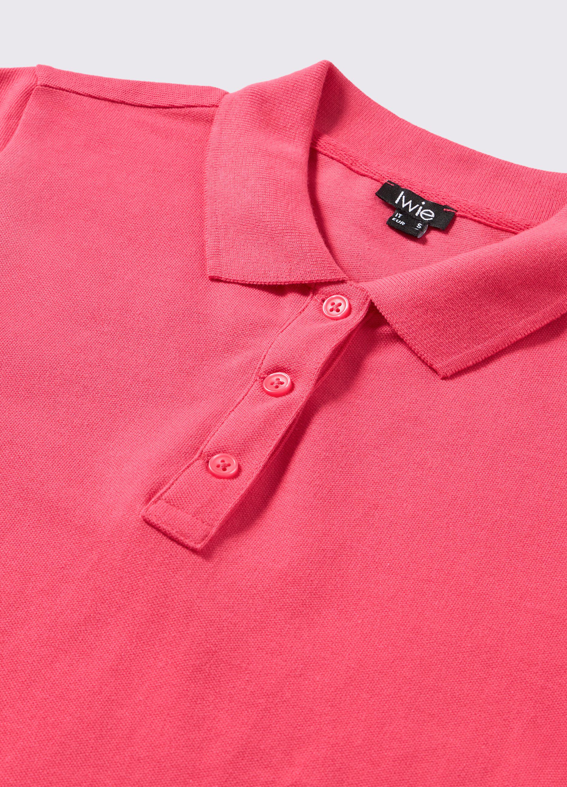 Polo in puro cotone piquet donna_1