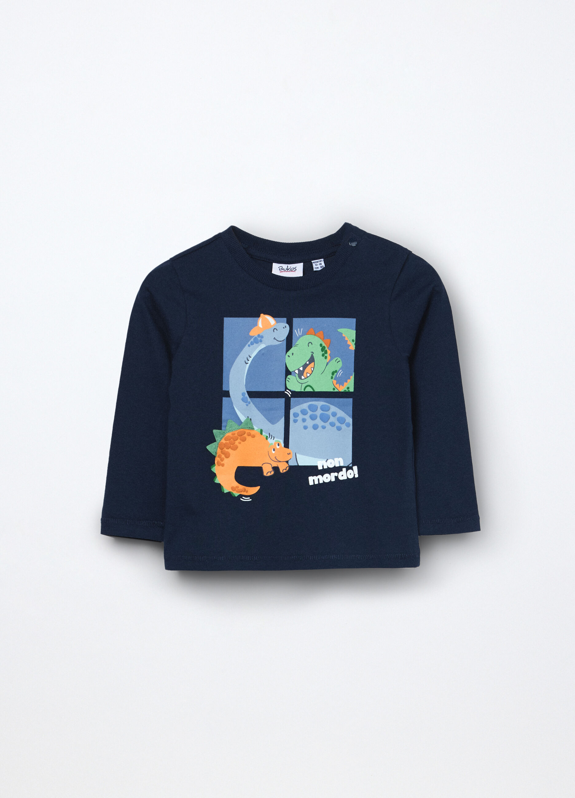 T-shirt in jersey di puro cotone neonato_0