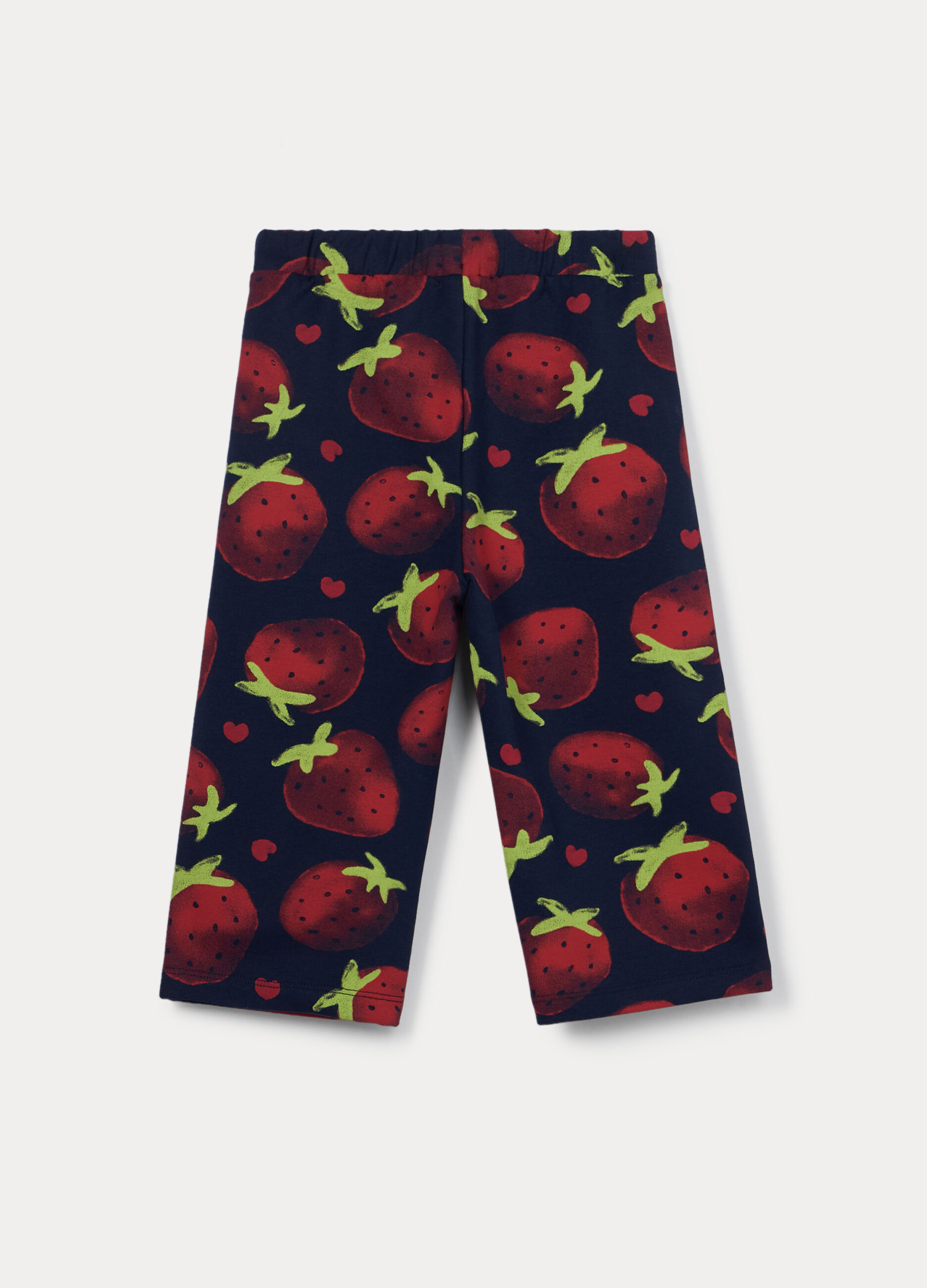 Pantaloni wide leg in french terry di cotone stretch bimba_1