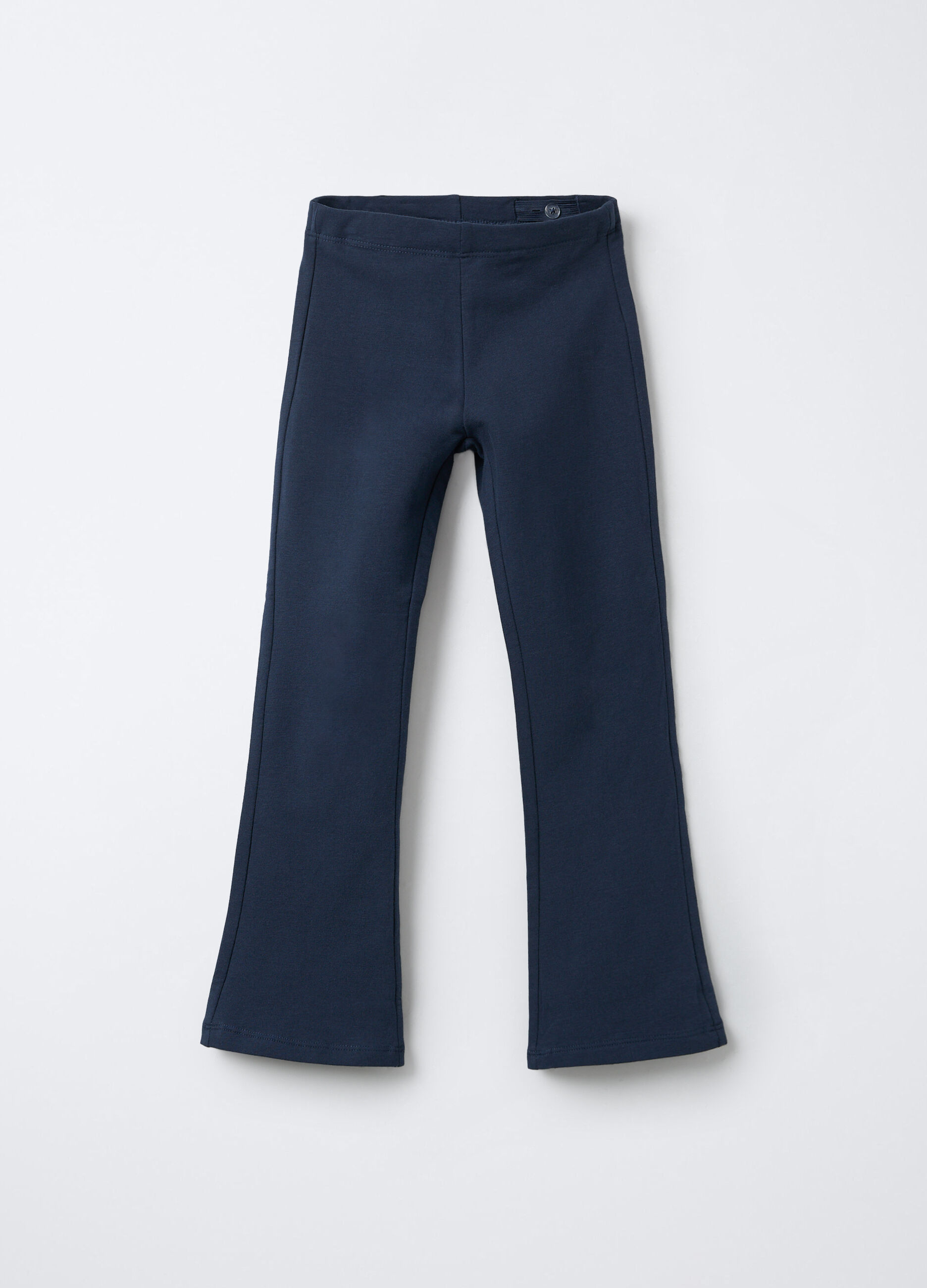 Leggings in cotone garzato stretch Flare Fit bambina_0