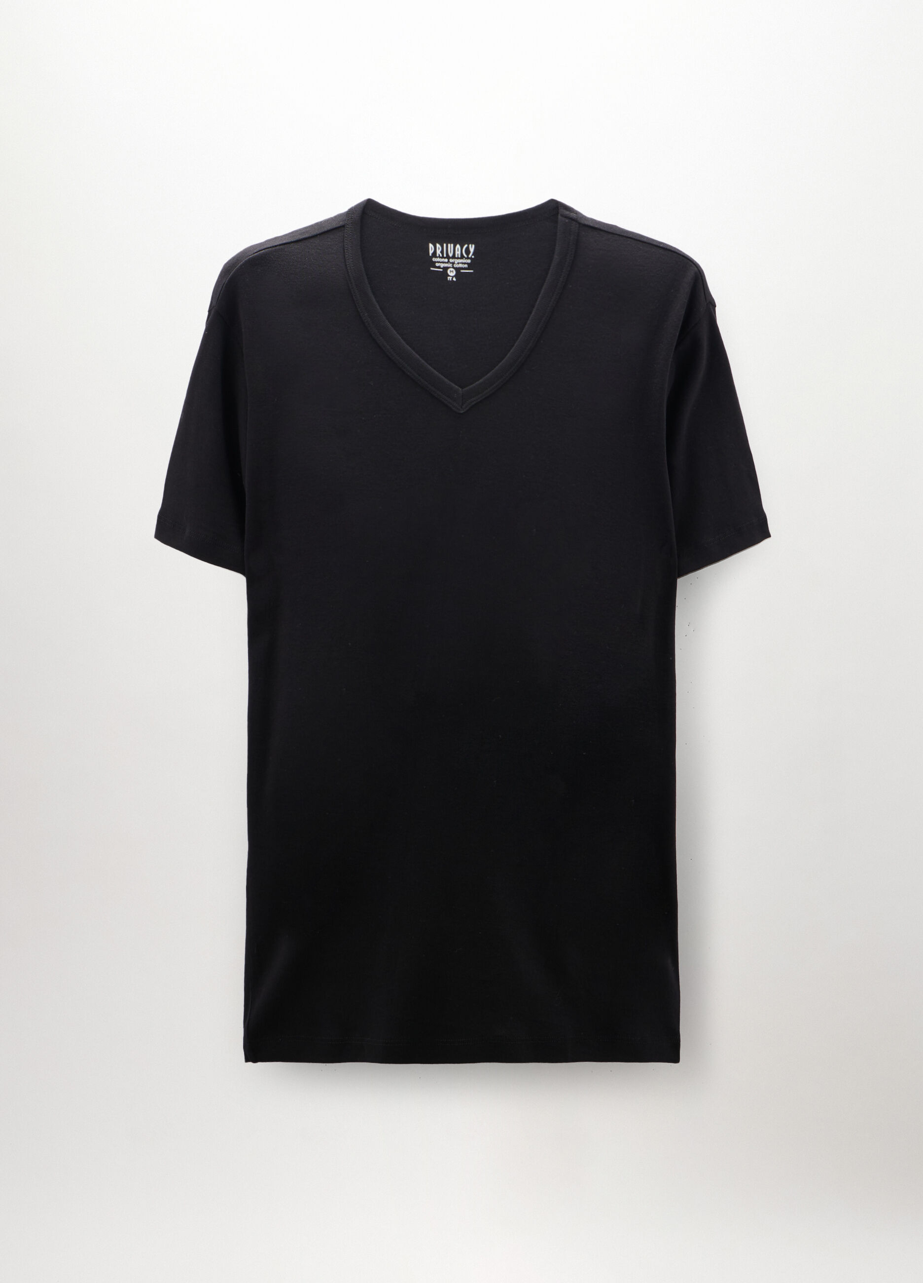 2 pack T-shirt collo a V in puro cotone uomo