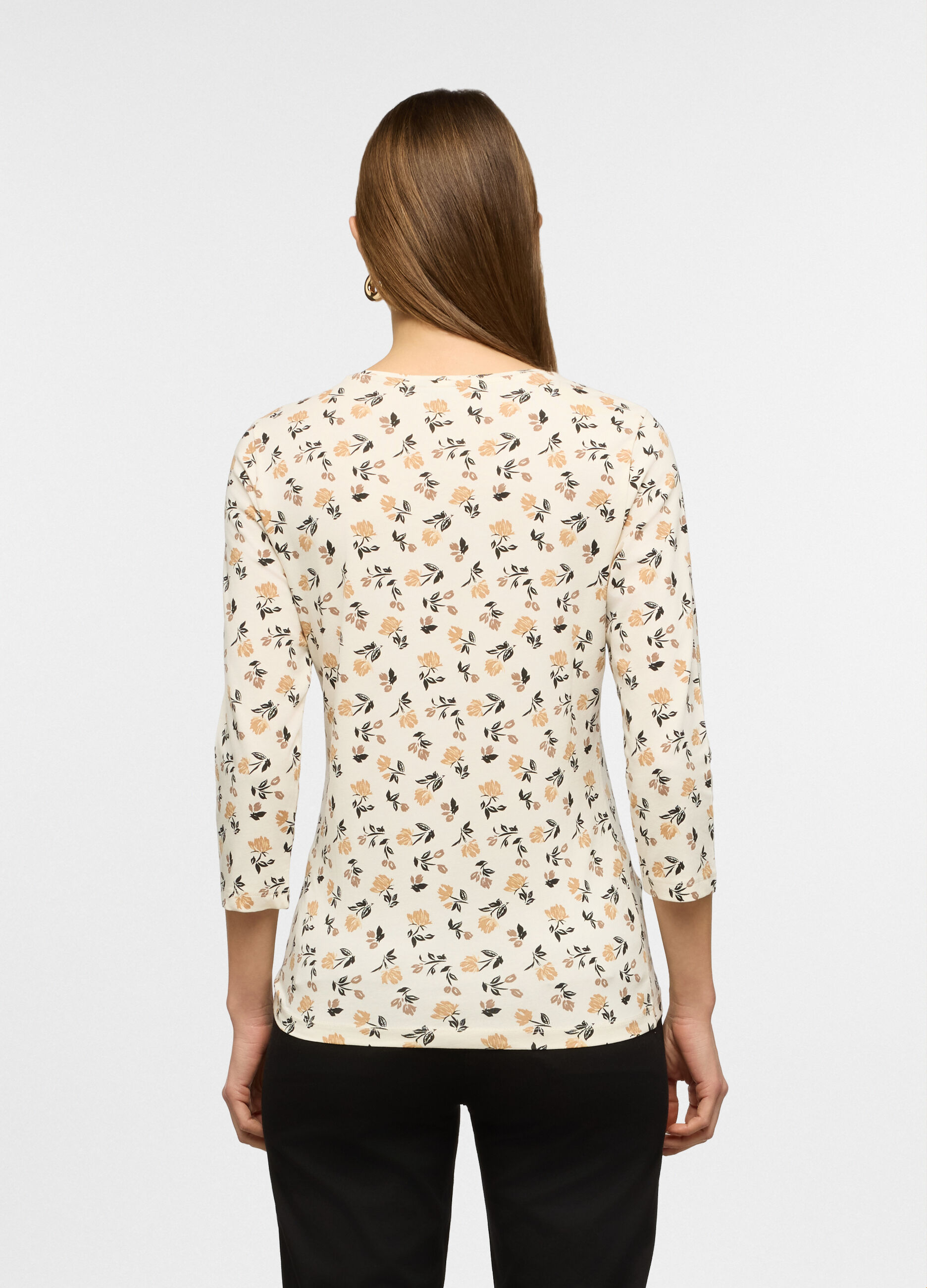T-shirt girocollo stretch donna_1