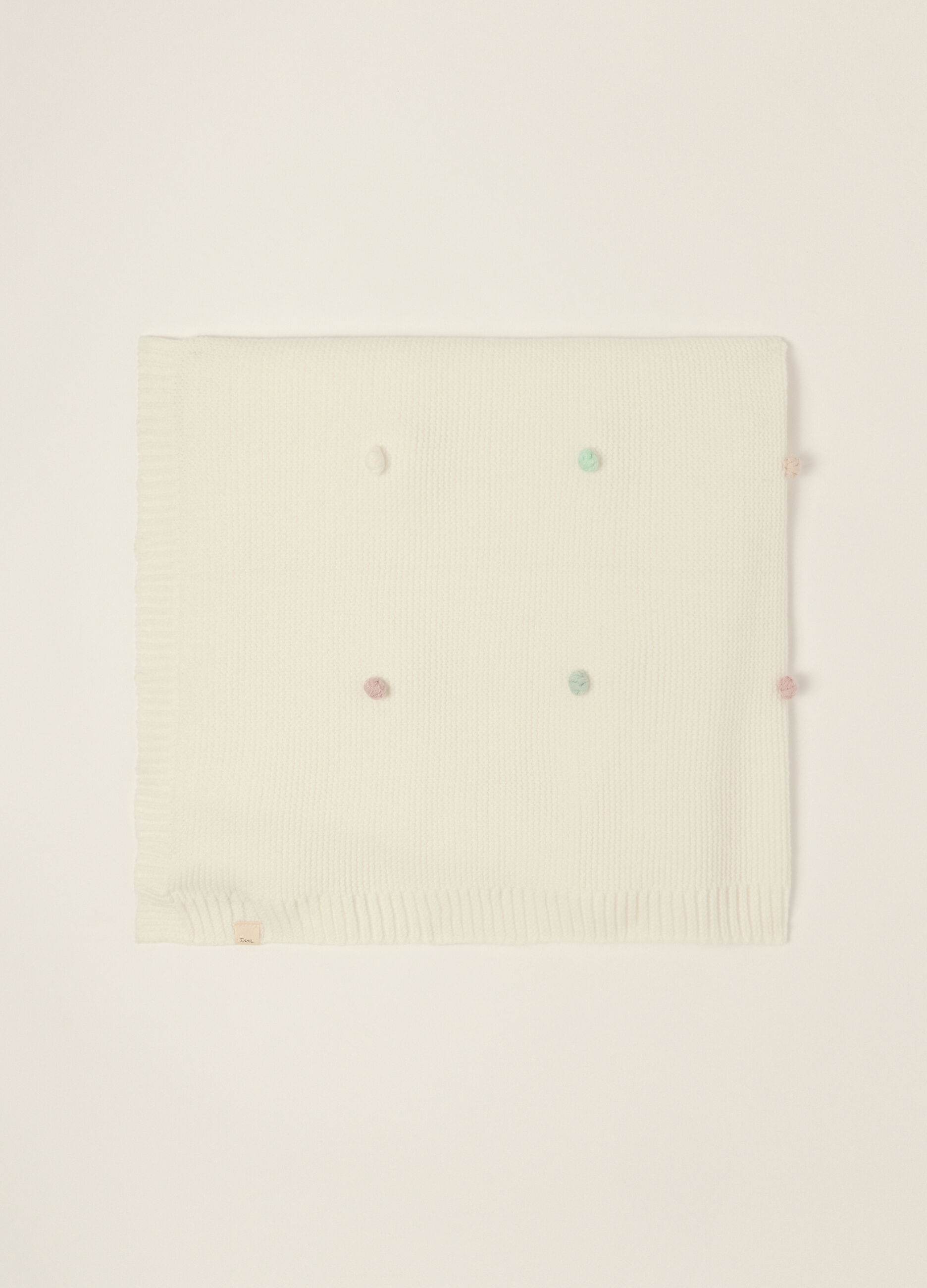 Copertina bianca per culla in misto viscosa_0