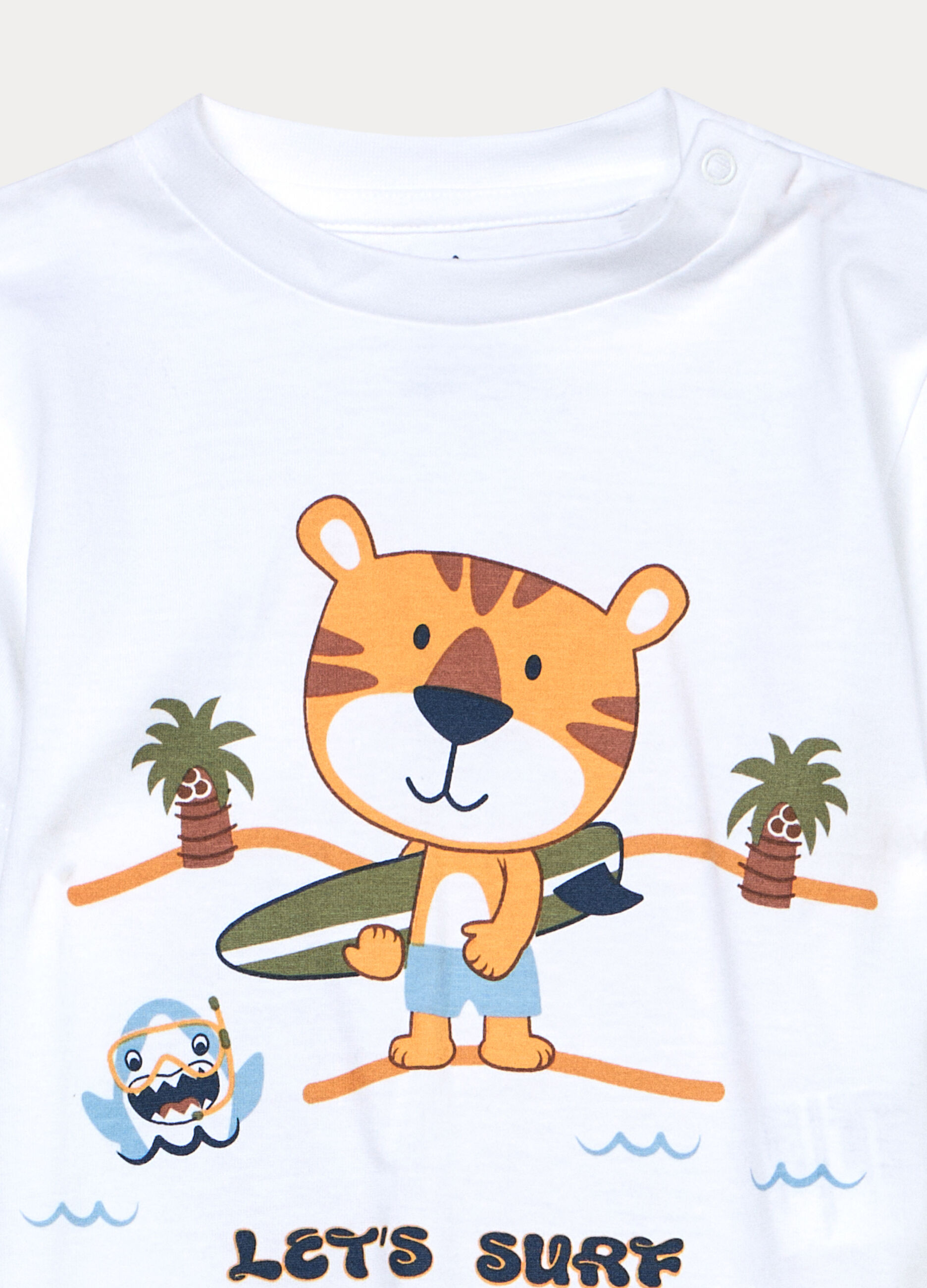 Set pigiama corto in jersey di puro cotone _2