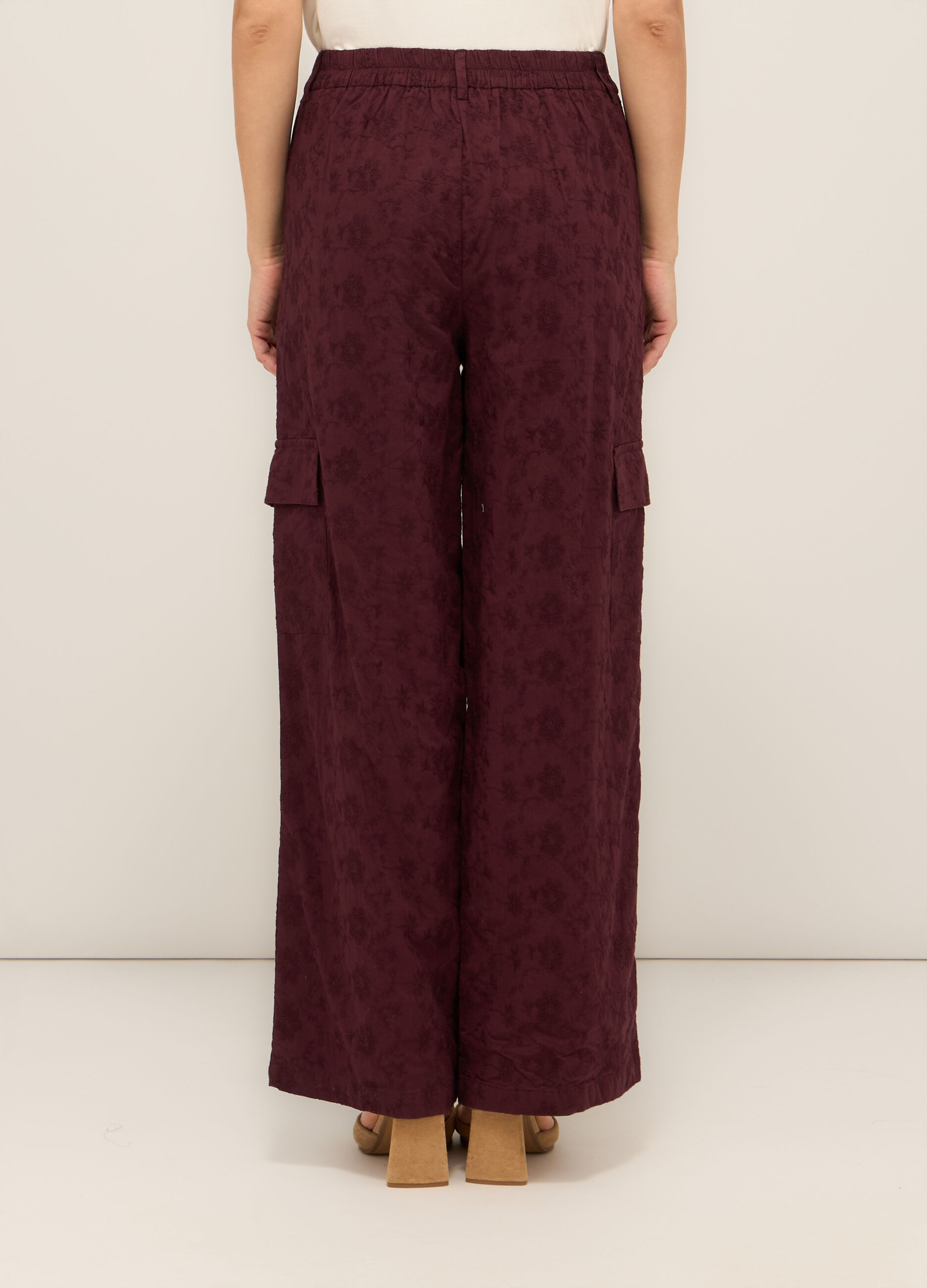 Pantaloni in sangallo di puro cotone donna_1