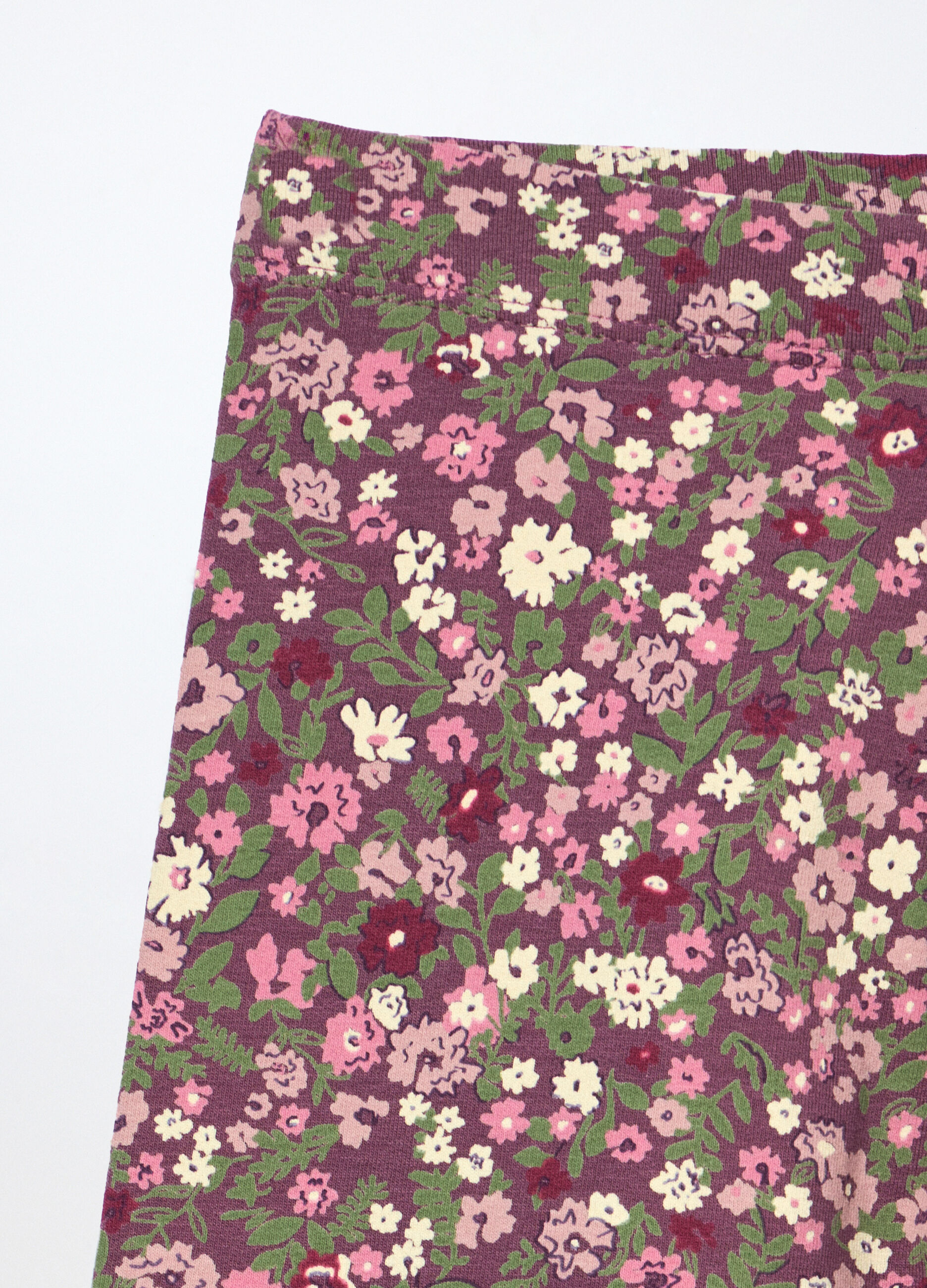 Leggings in french terry di cotone stretch bambina_2
