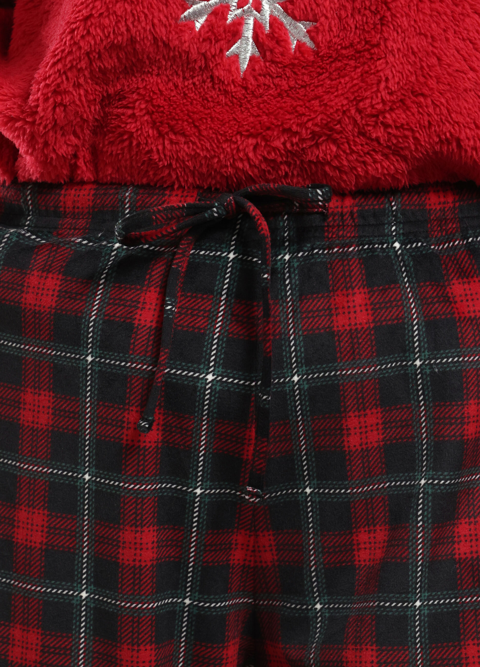 Pantaloni pigiama velour donna_2