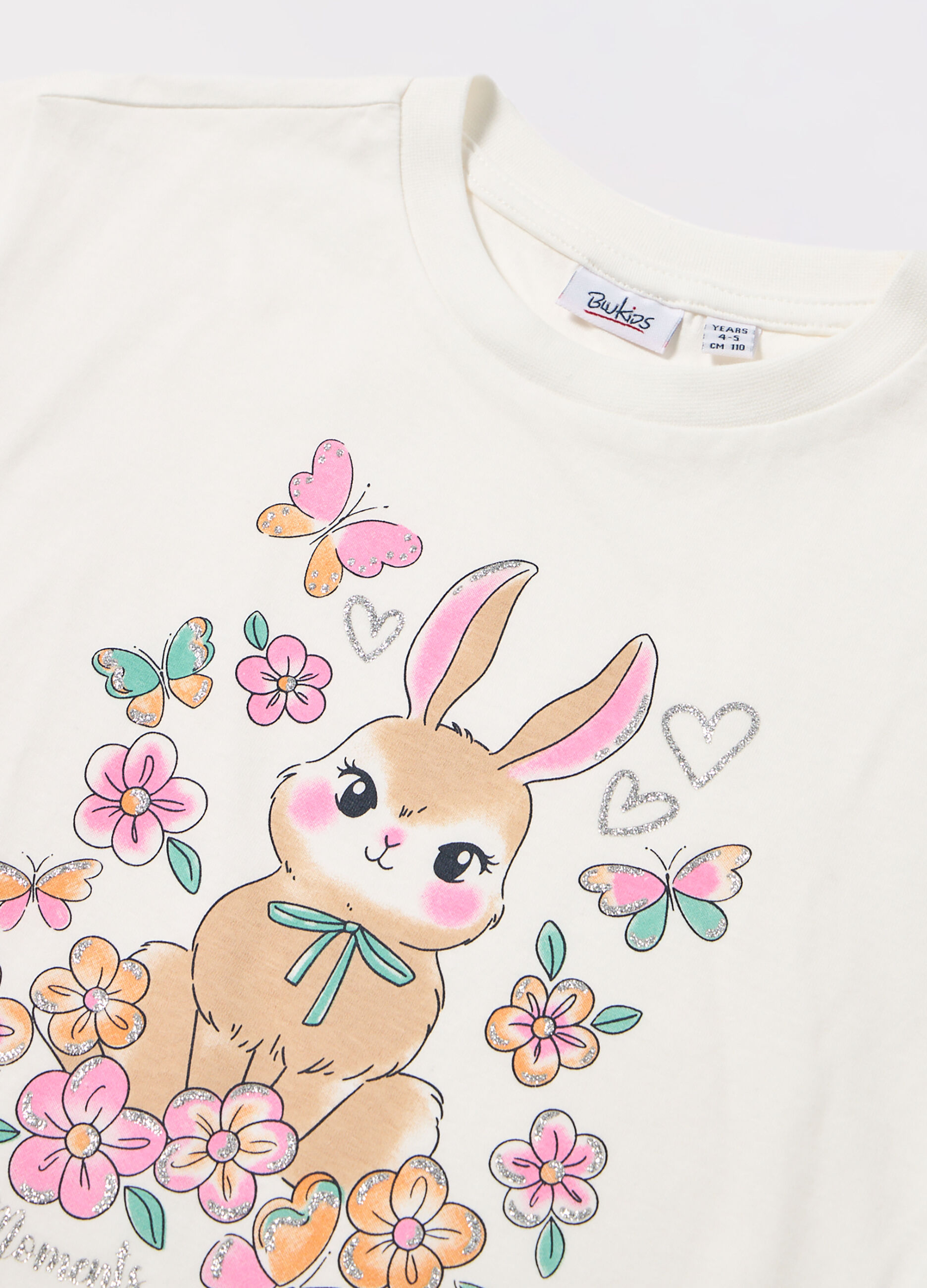 T-shirt in jersey di puro cotone bambina_1