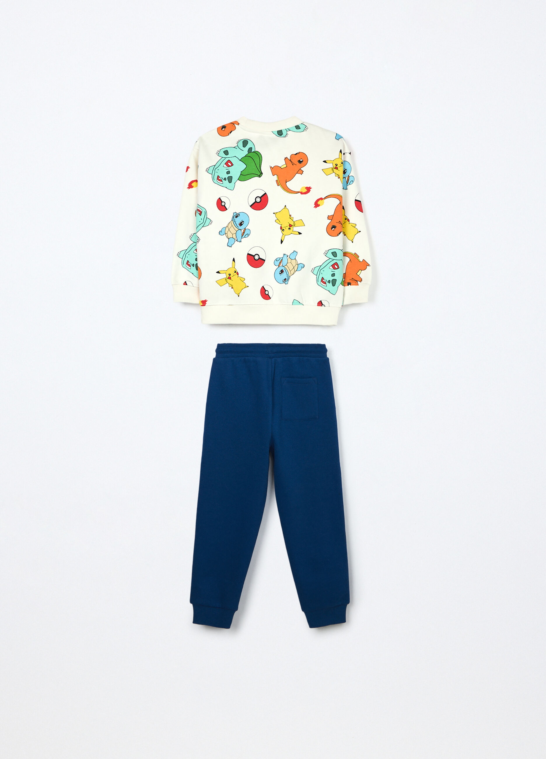 Jogging set in misto cotone fleece bambino_1