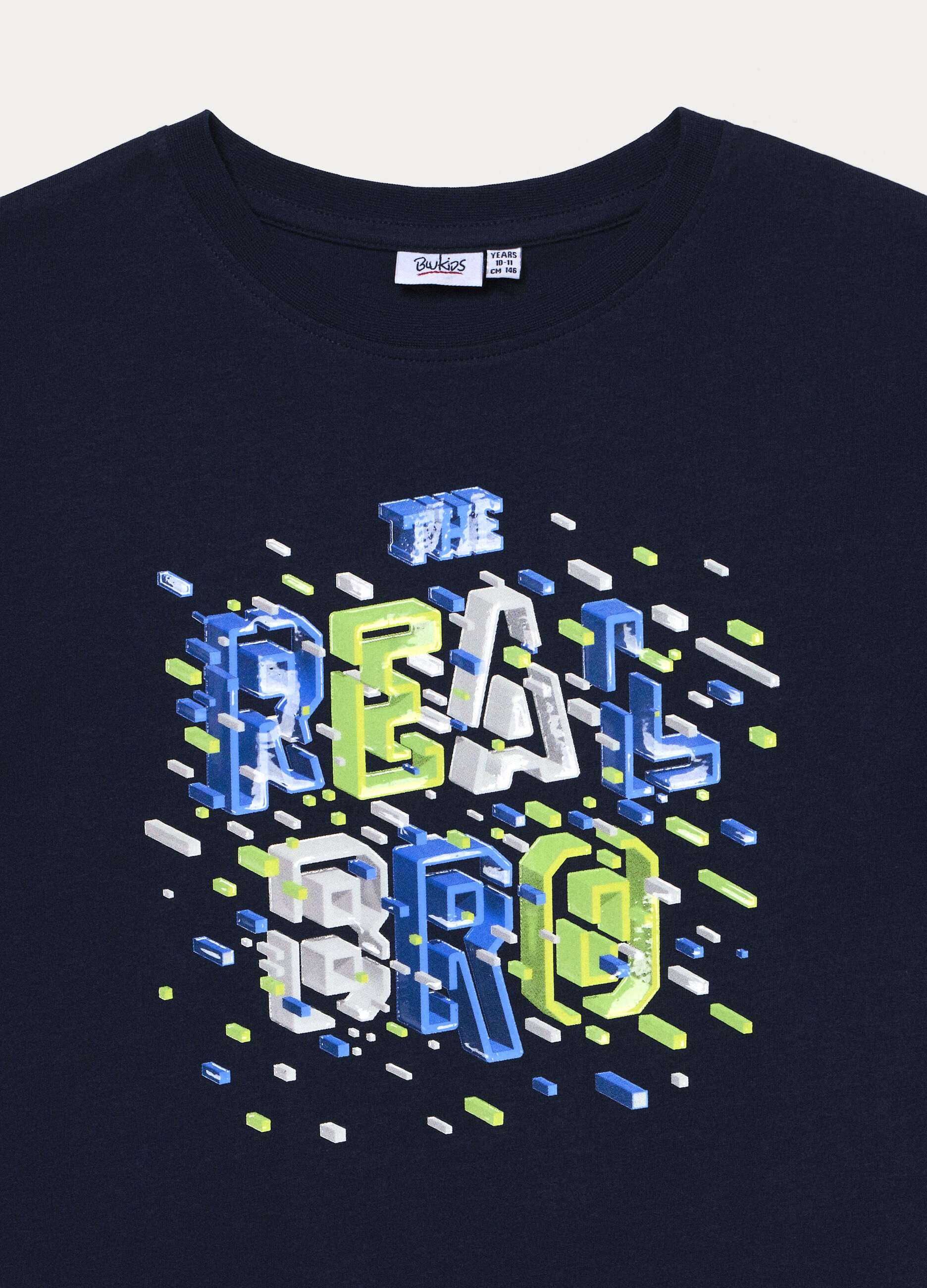 T-shirt girocollo in jersey di puro cotone ragazzo_2