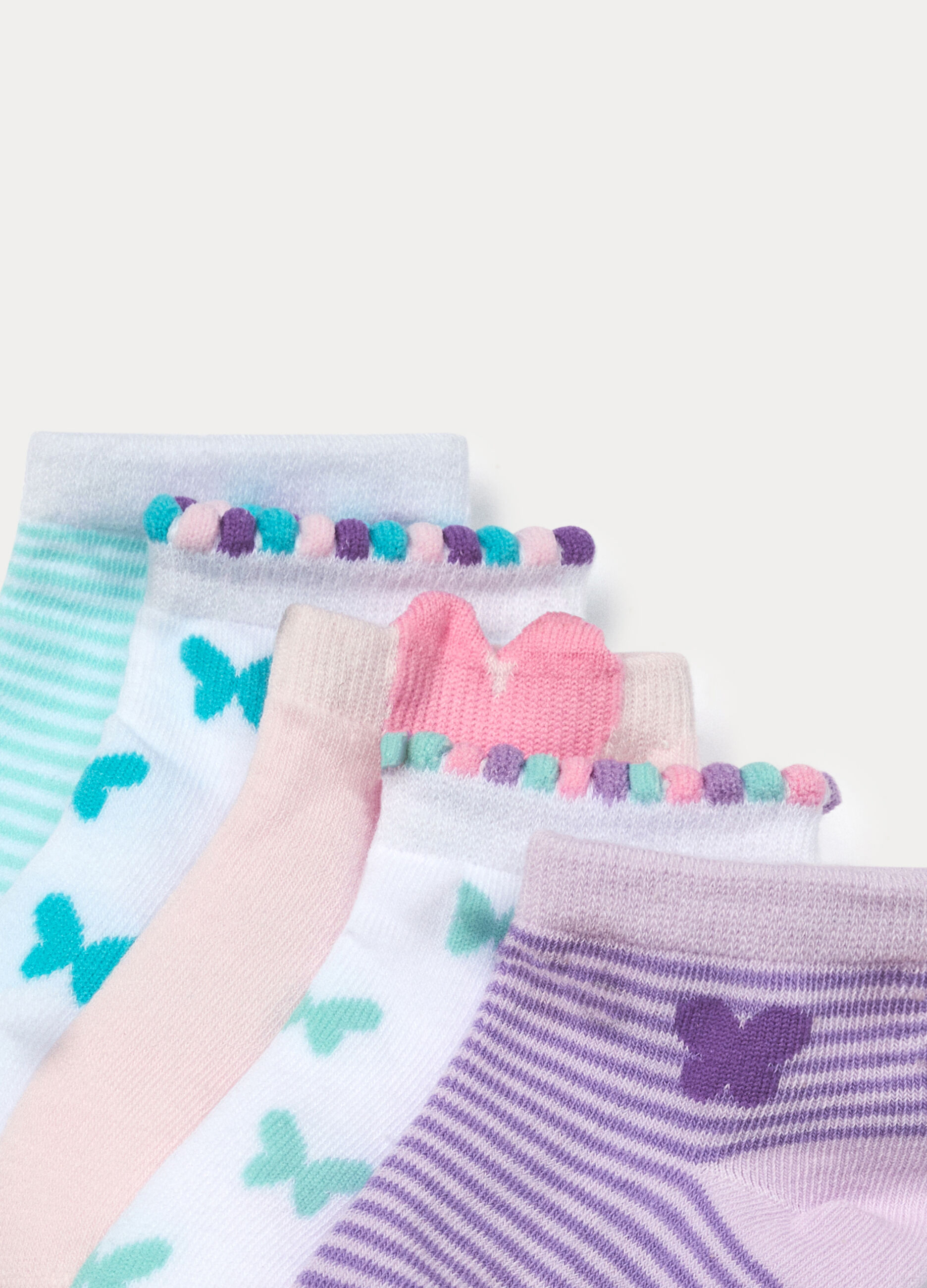 Pack 5 calze corte misto cotone _2