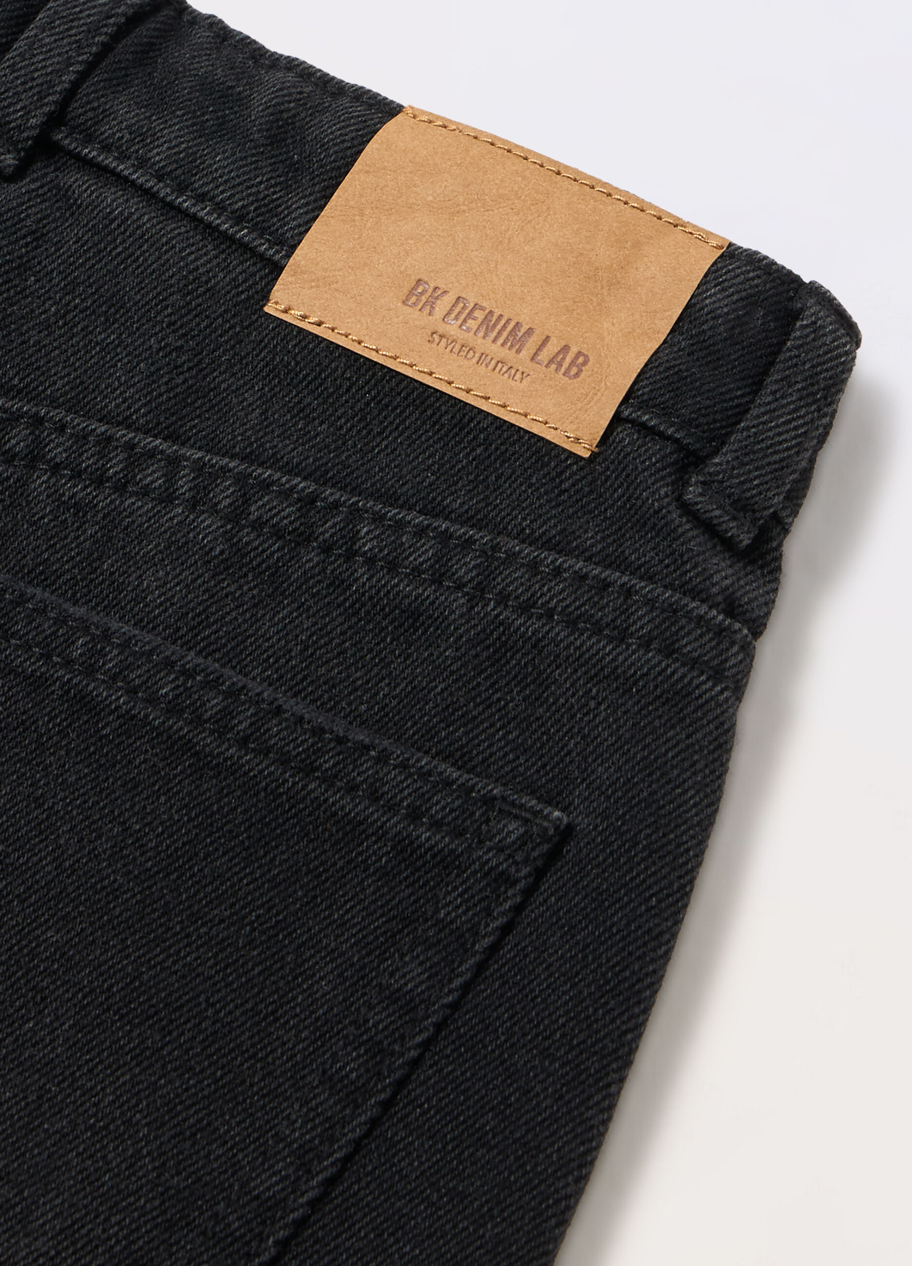 Shorts in denim misto cotone ragazza_1