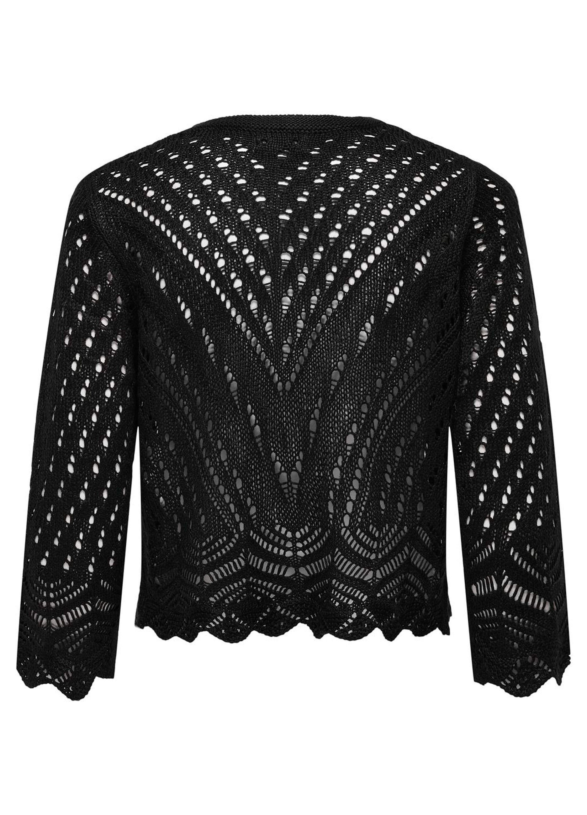 Cardigan in maglia operata donna_6