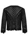 Cardigan in maglia operata donna_6