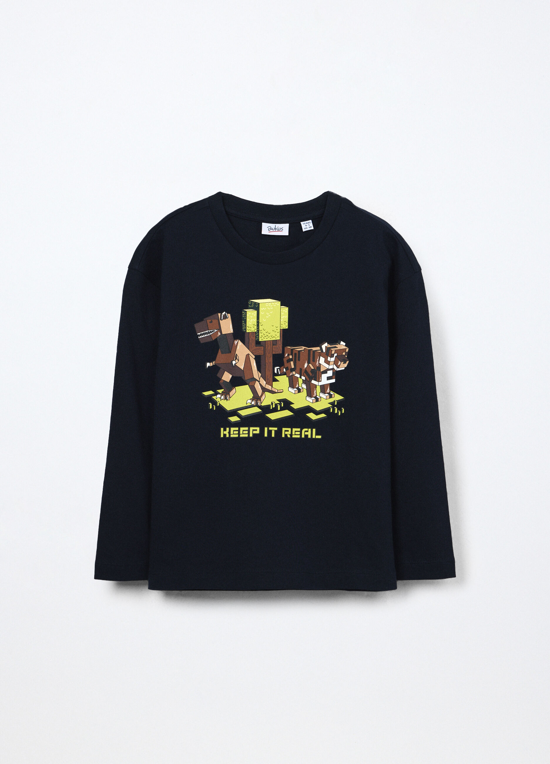 T-shirt in jersey di puro cotone bambino_0