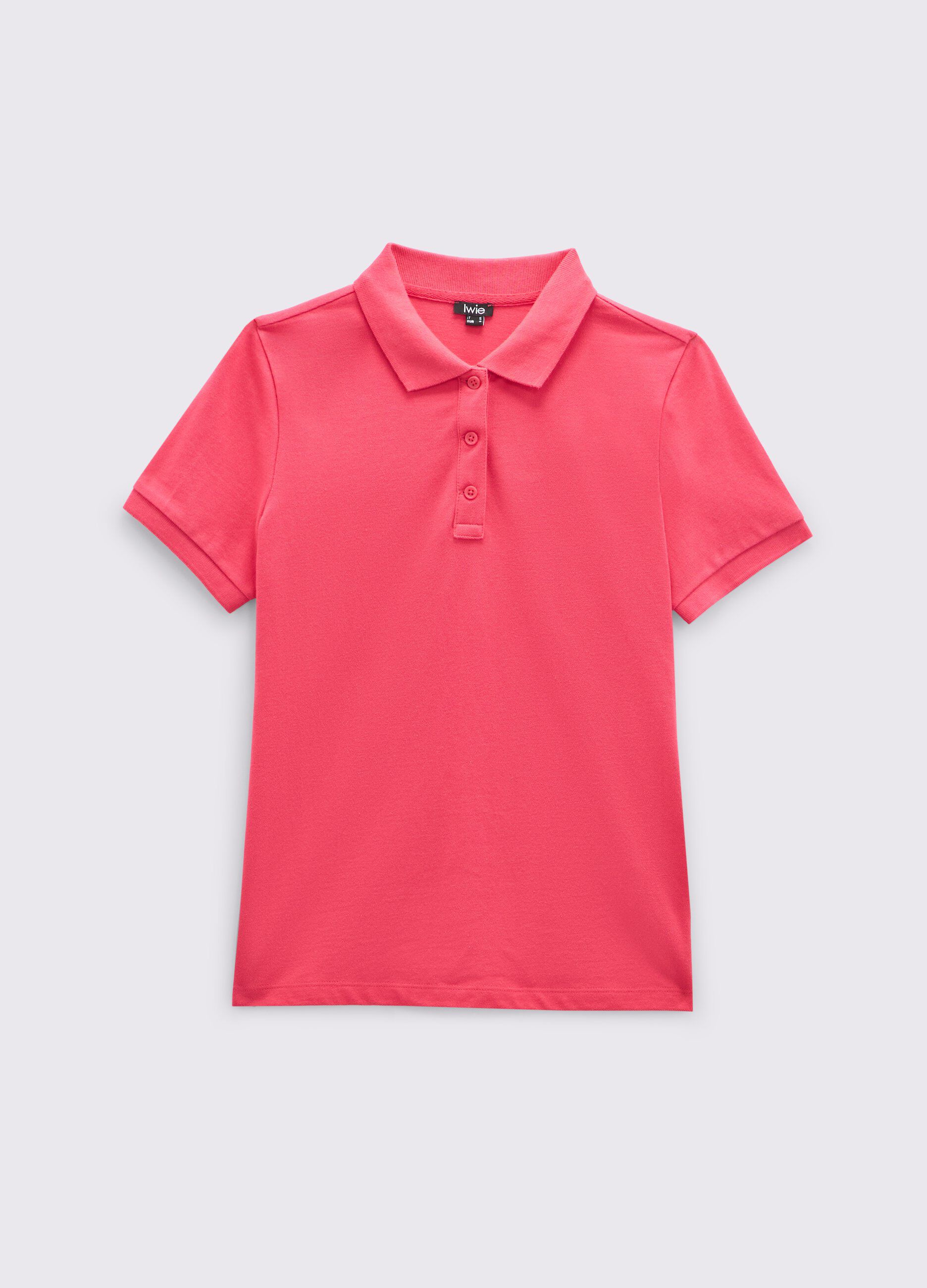 Polo in puro cotone piquet donna_0