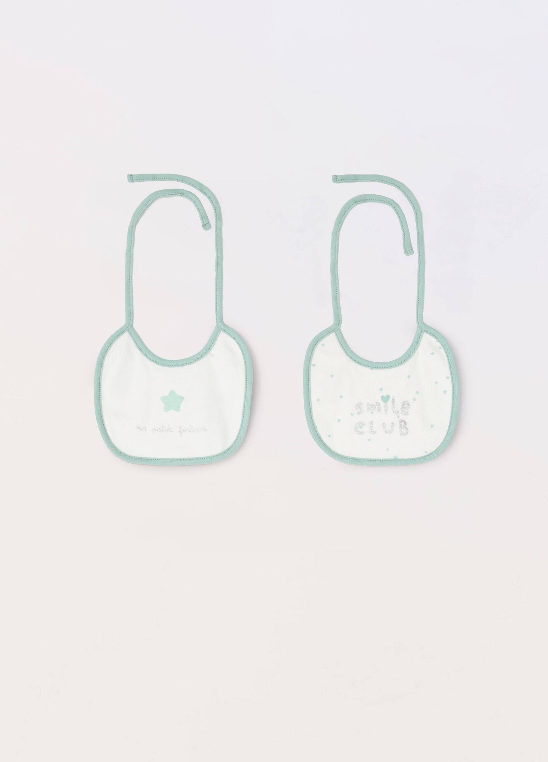 Pack 2 bavaglini in puro cotone neonato_0
