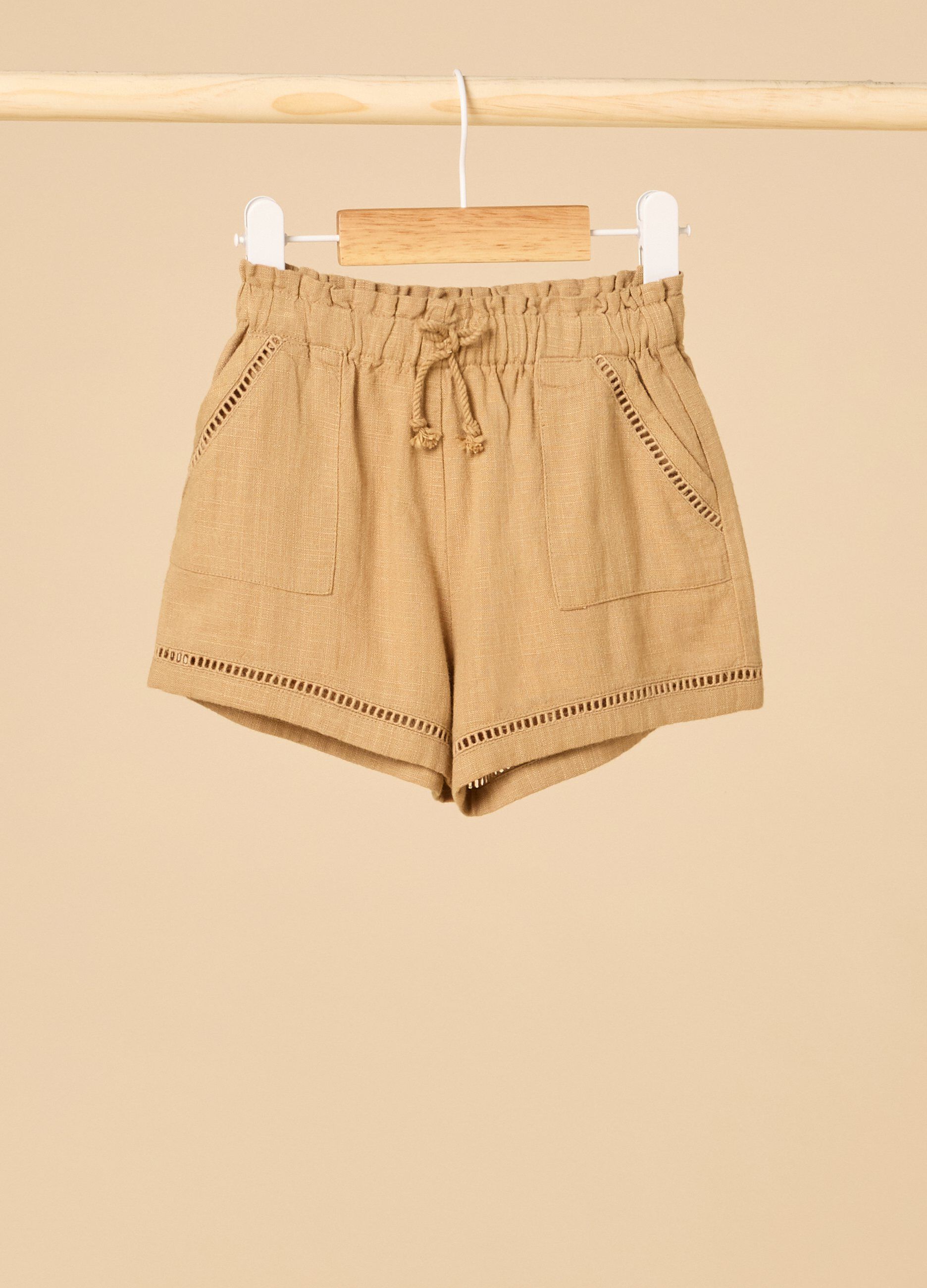 Shorts IANA misto lino neonata_0